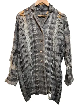 Chill Weather Women's Grey Ripped Knitwear (Size L)