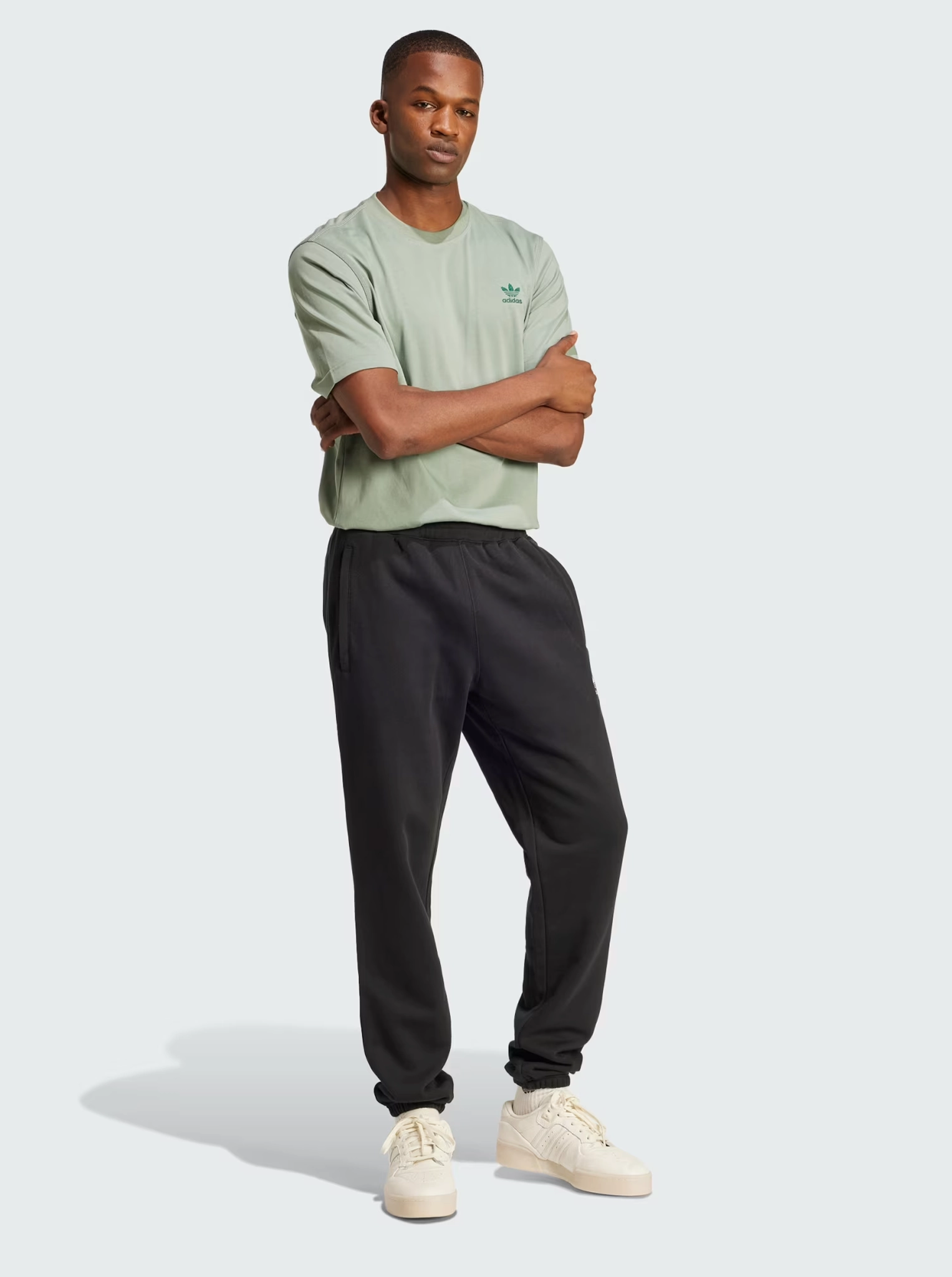 Reinforced Shoulder Seams Trefoil Essentials Tee