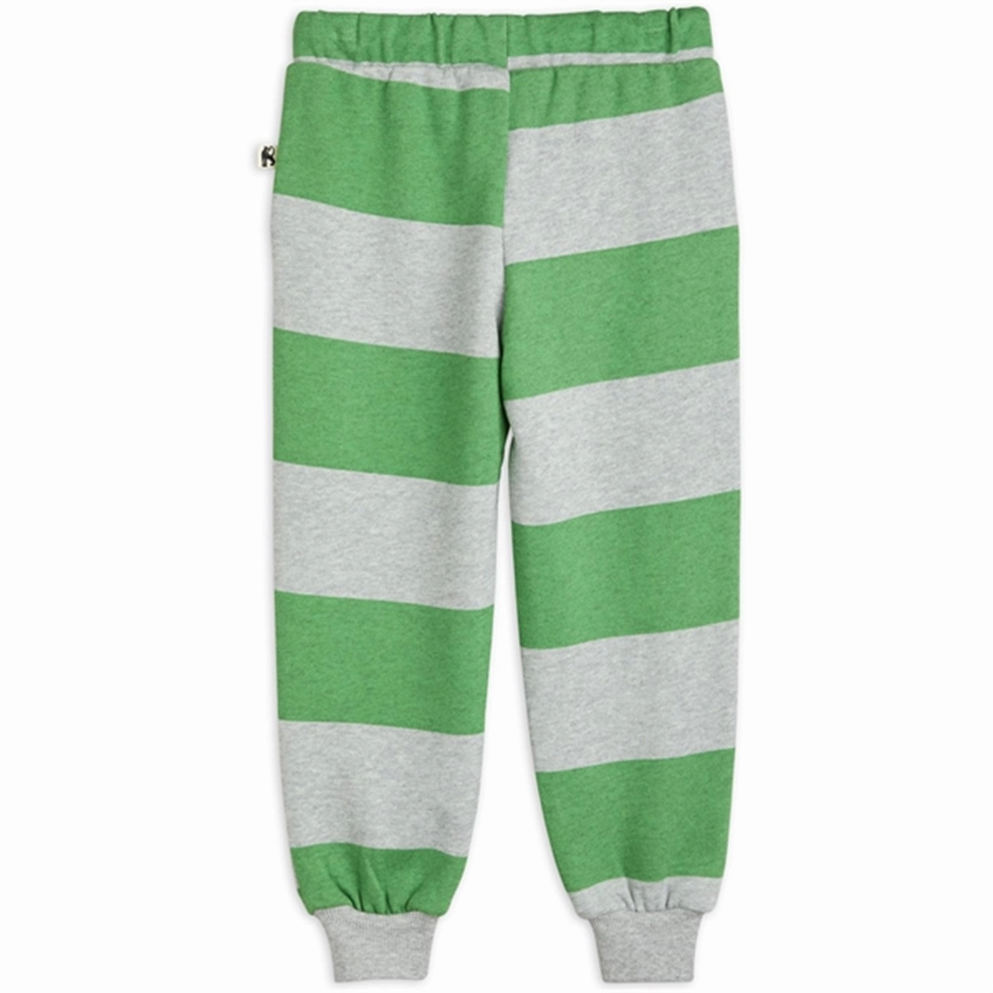 Freedom of movement twill Mini Rodini Stripe Sweatpants Green