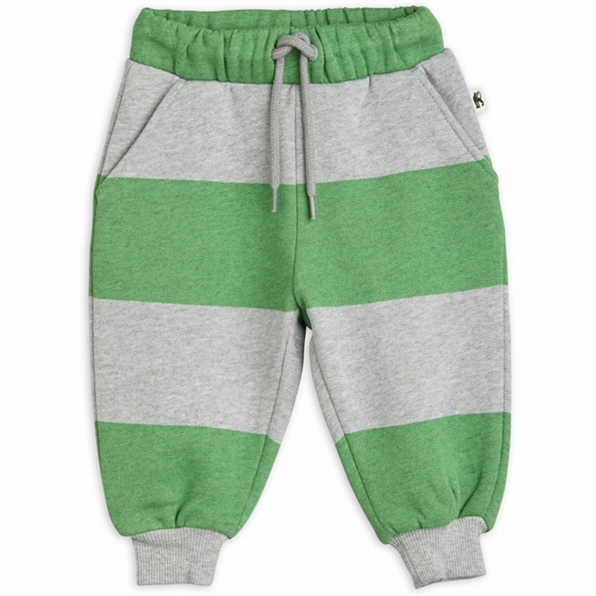 Mini Rodini Stripe Sweatpants Green Mood stress relief