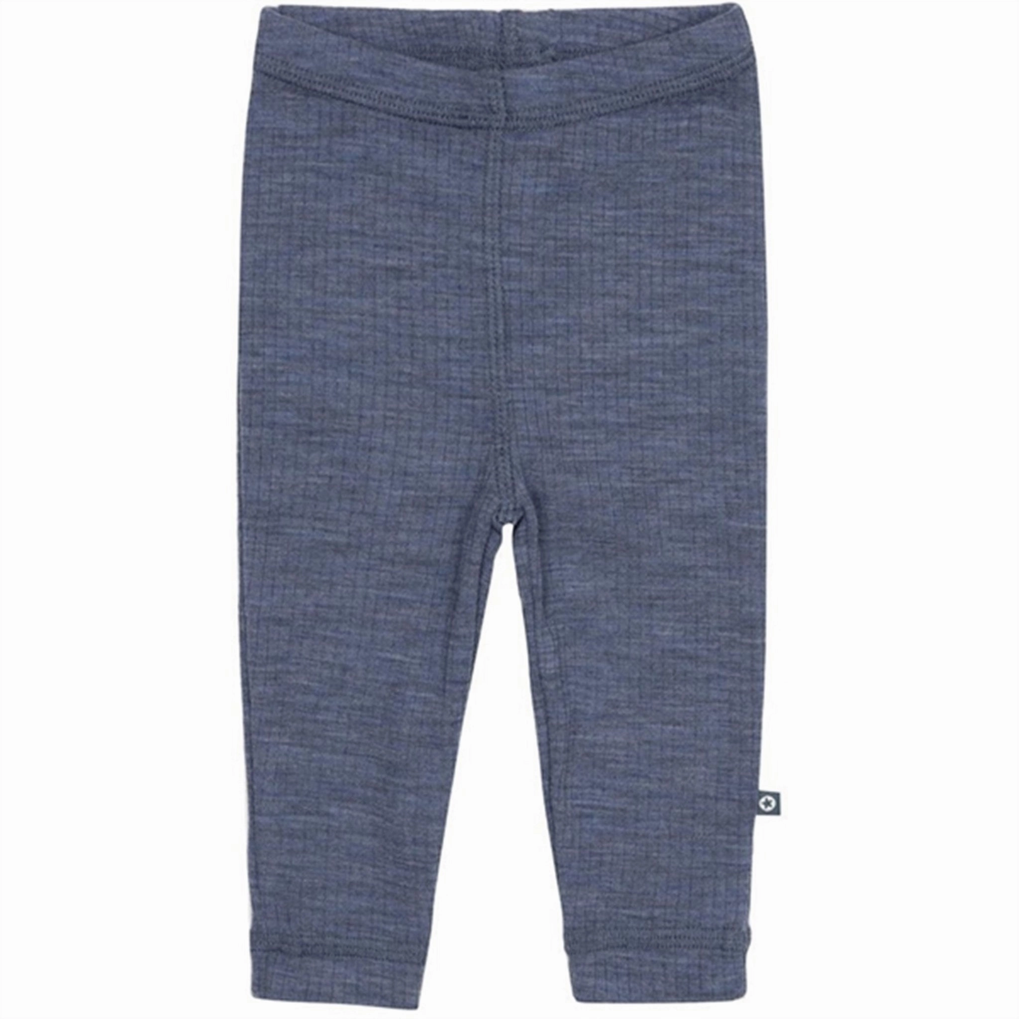 Versatile Style Smallstuff Wool Drop Needle Leggings Denim Melange