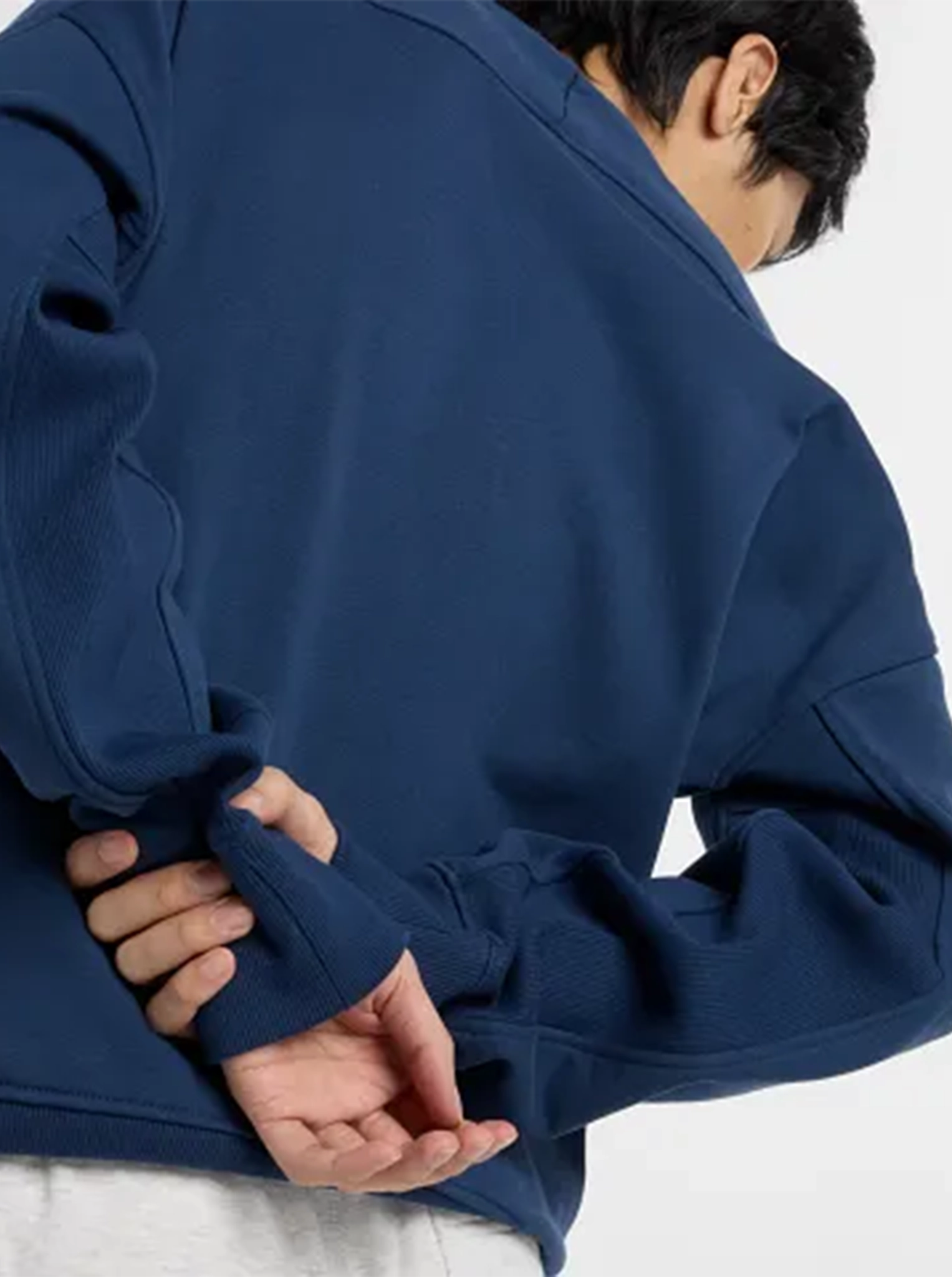 Varsity French Terry Graphic Crew Oversized Fit Low Impact Processing