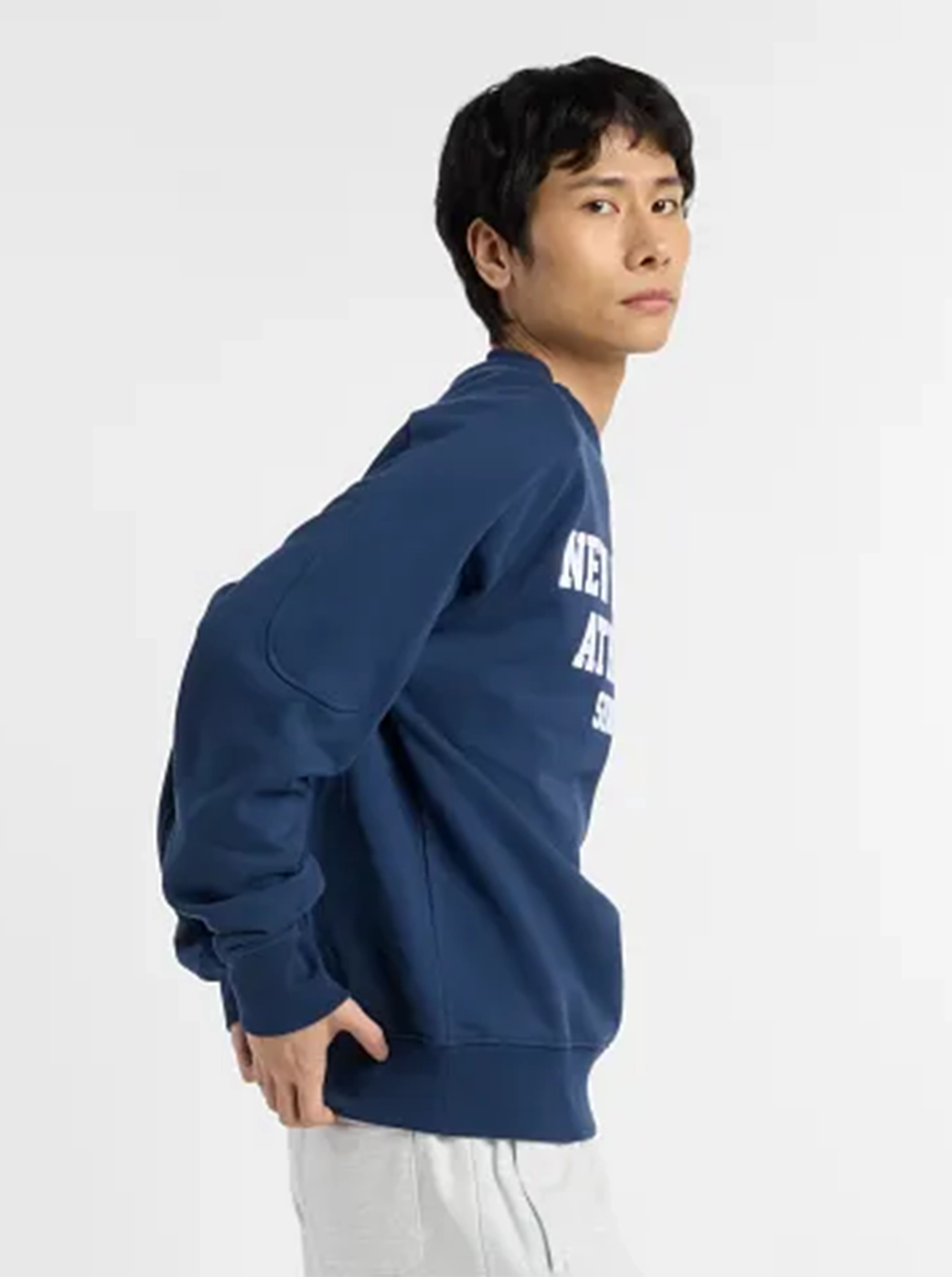 Leisure Wear Varsity French Terry Graphic Crew