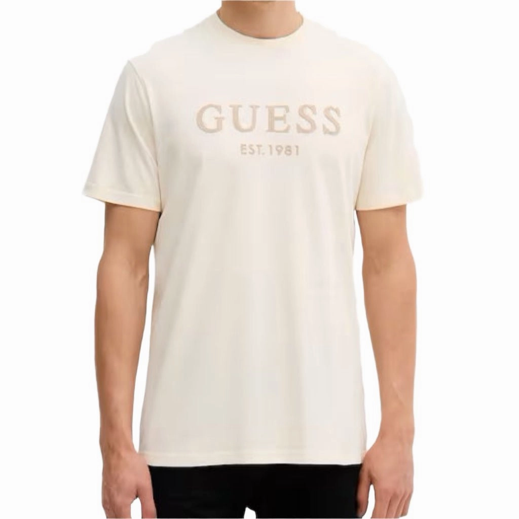 Summer Casual Guess Box Logo T-Shirt Men