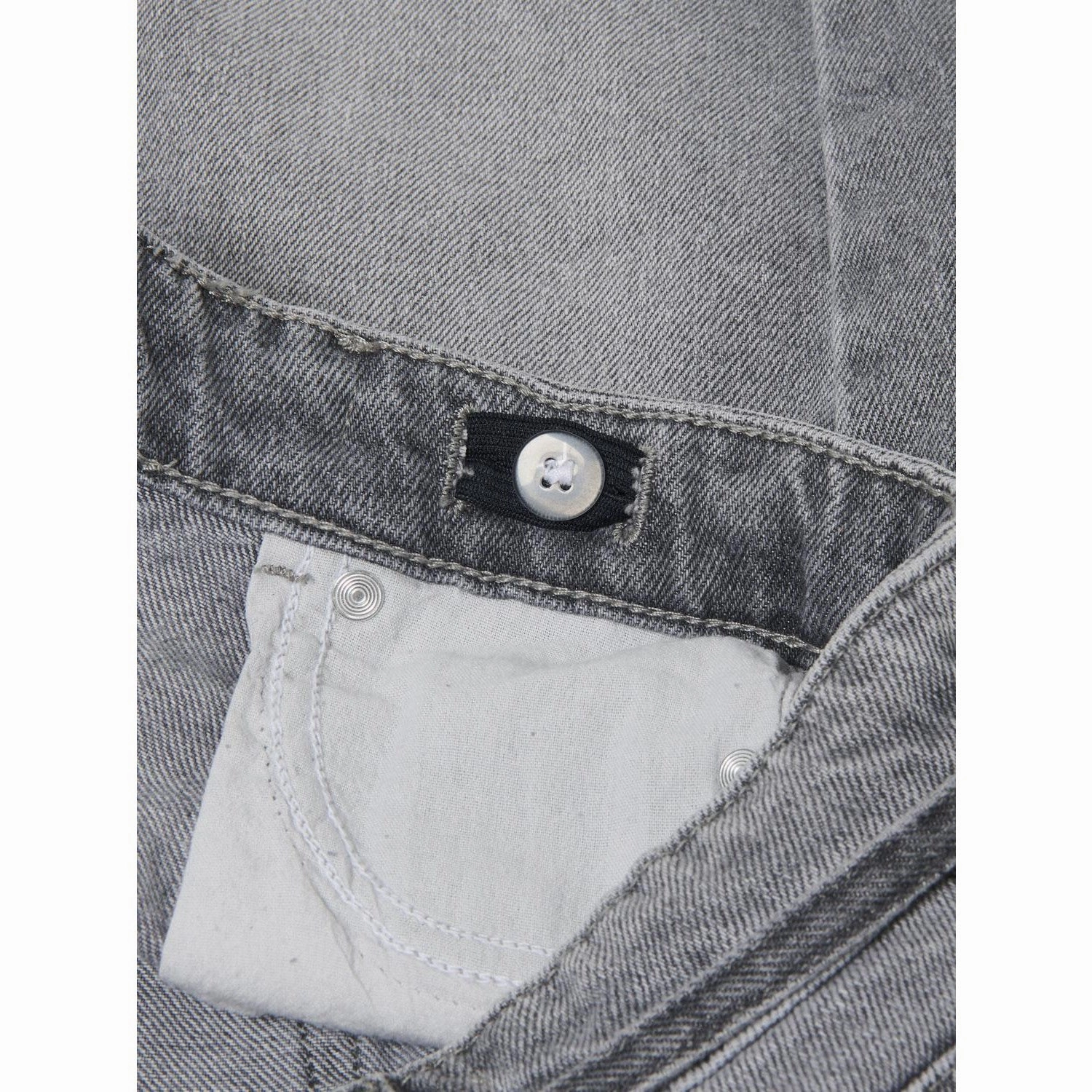 Crisscross Back kids ONLY Medium Grey Denim Gianna Belted Midi Skirt Dot Denim