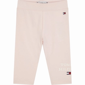 Tommy Hilfiger Baby Th Logo Leggings Whimsy Pink Morning Stretch Wrinkle Resistant