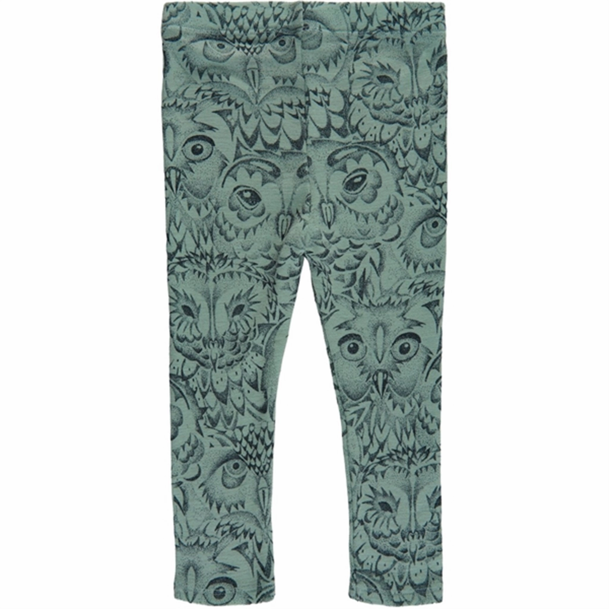 Soft Gallery Iceberg Green Paula Owl Wool Leggings Warm Layer