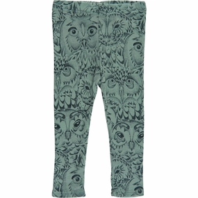 Soft Gallery Iceberg Green Paula Owl Wool Leggings Morning Stretch Comfort Seeker