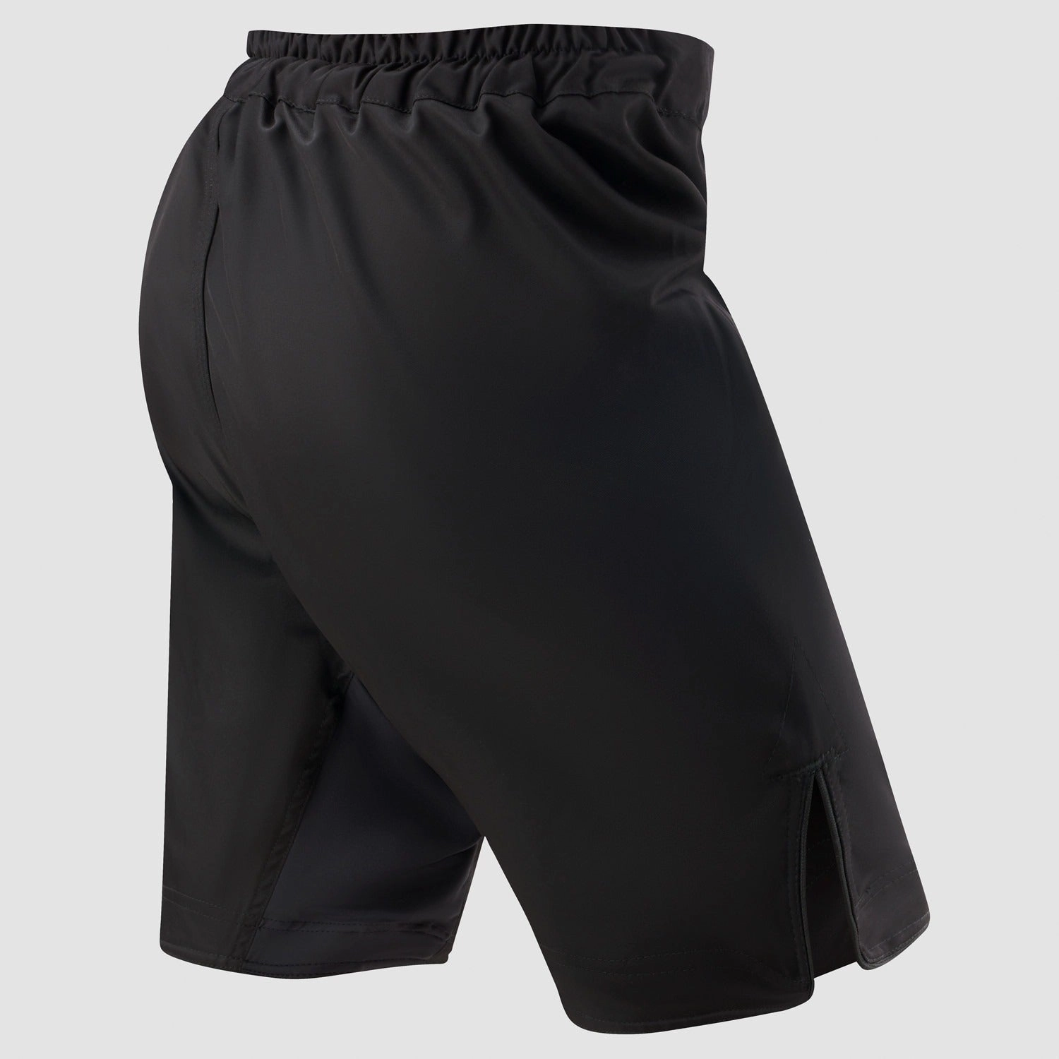 Bytomic Red Label MMA Fight Shorts BJJ Black RollUpFasten Athletic Cut