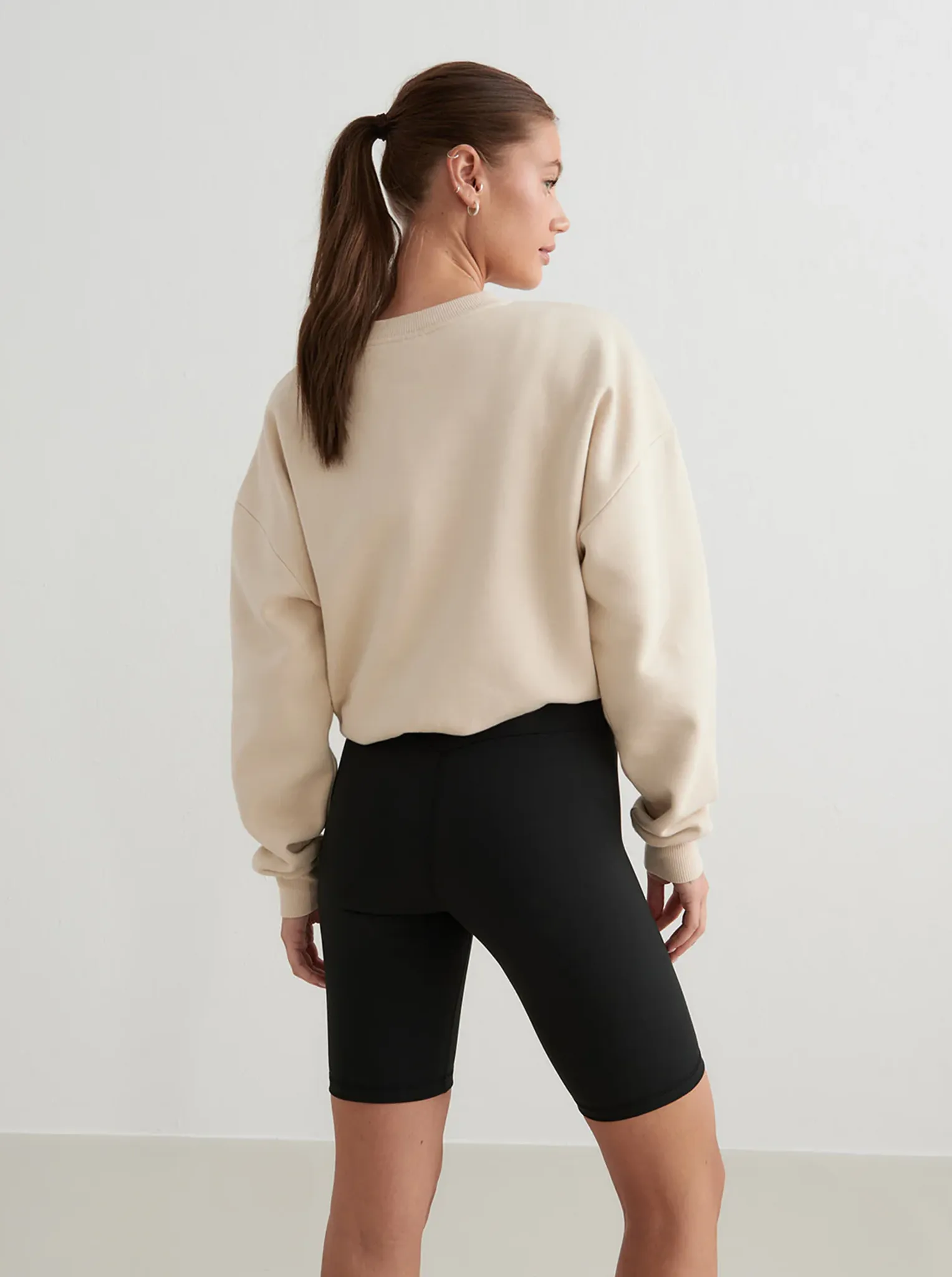 Caf?? Au Lait Serif Sweatshirt Office Wear Street Edge