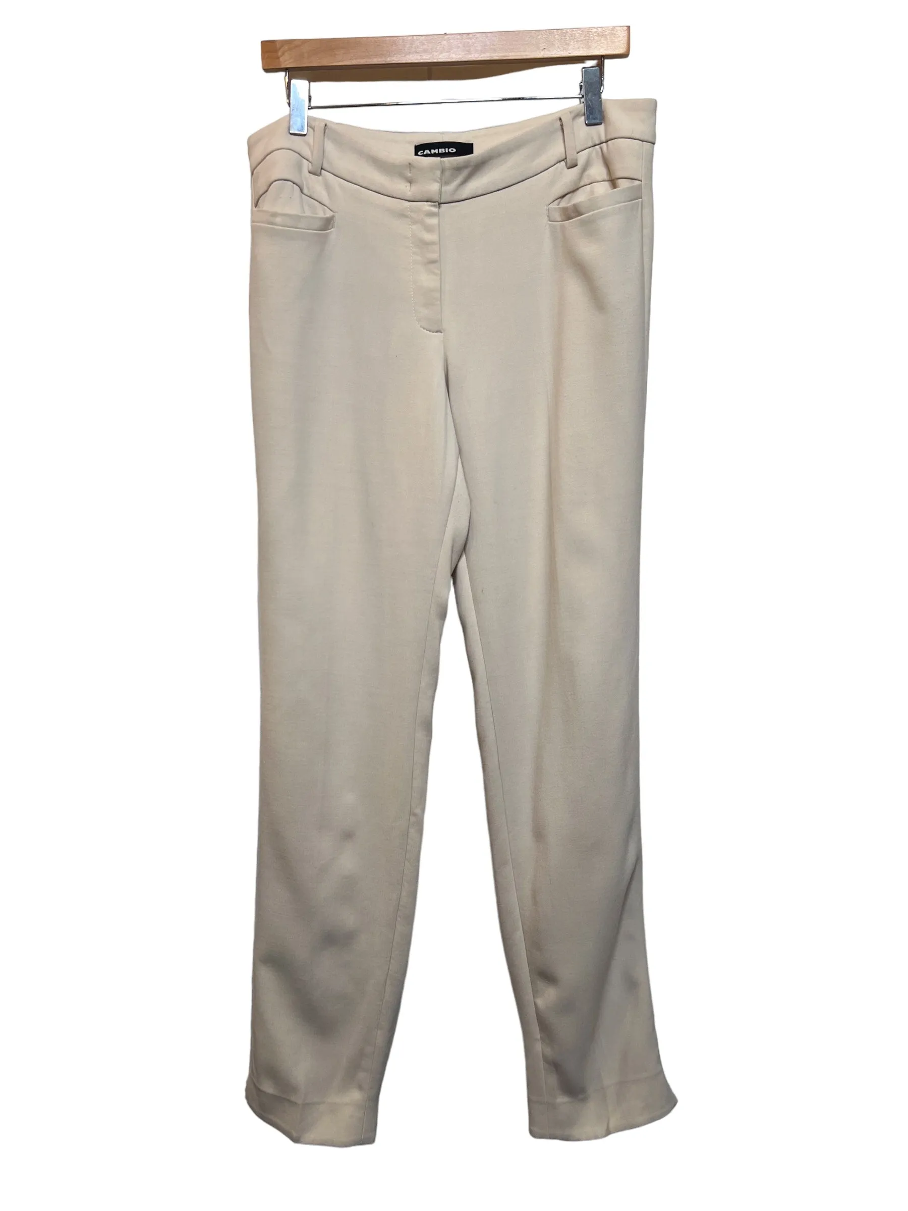 Cambio Women's Cream Trousers (W36) Soft Touch Quick Wash