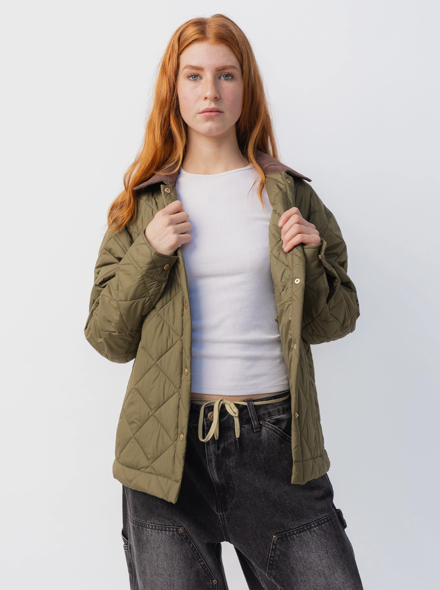 Quilted Carpenter Jacket Schedule Multi Pocket Design