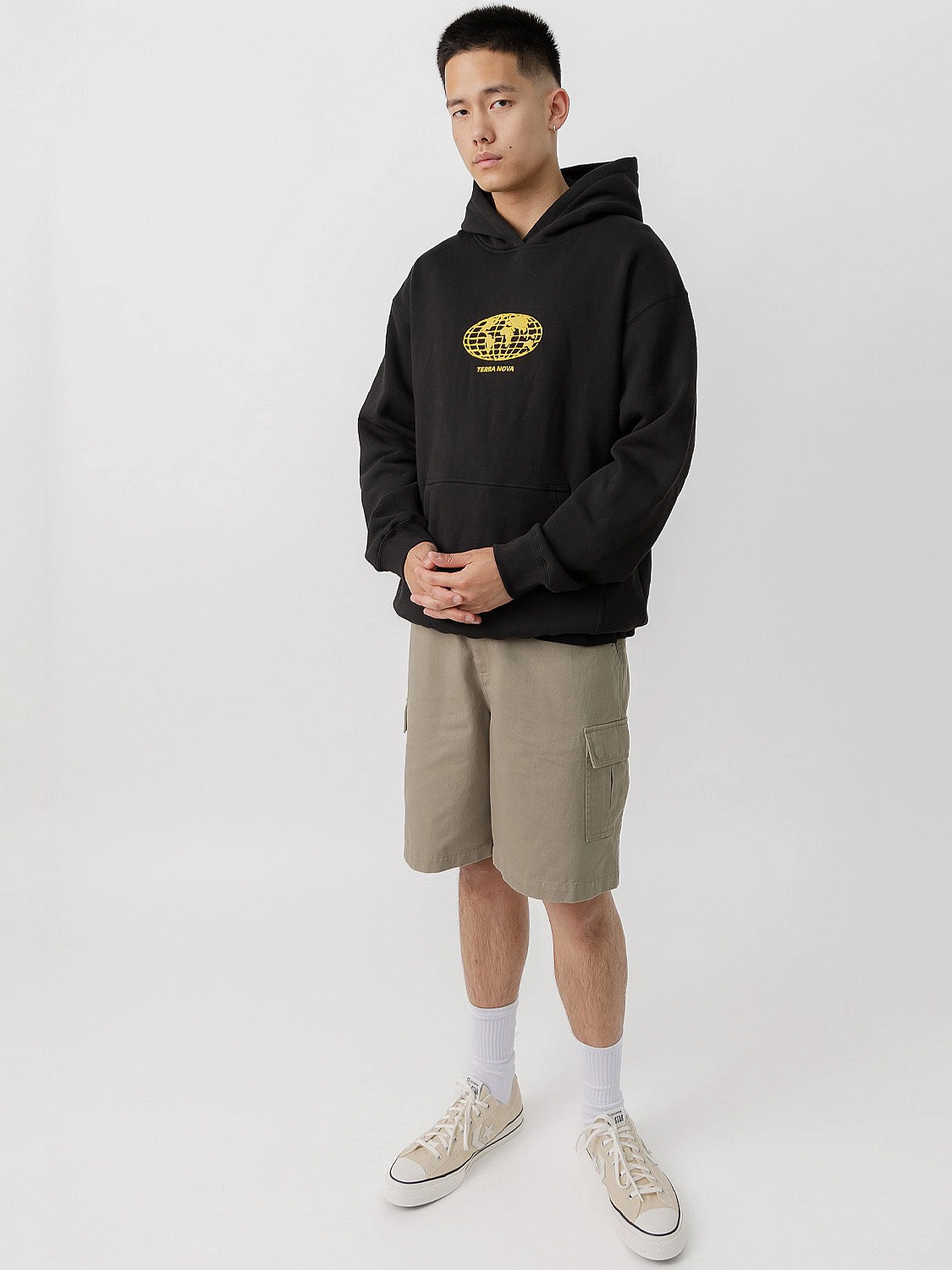 Globe Pullover Hood Gender Neutral