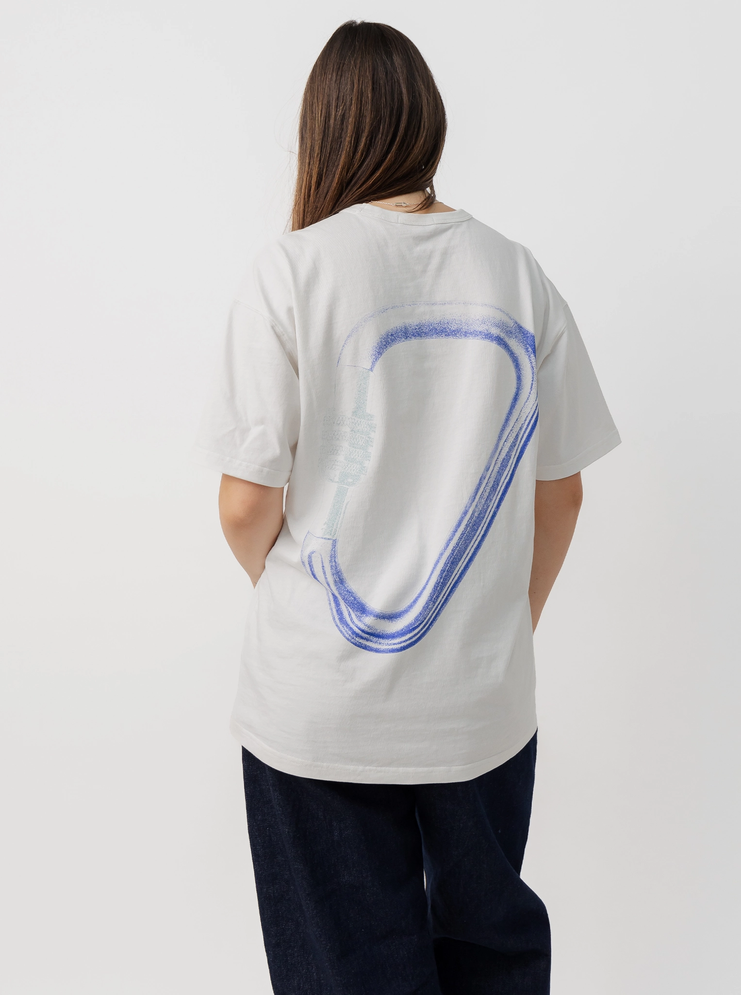 Layered Sleeve Carabiner Coloured Graphic Tee