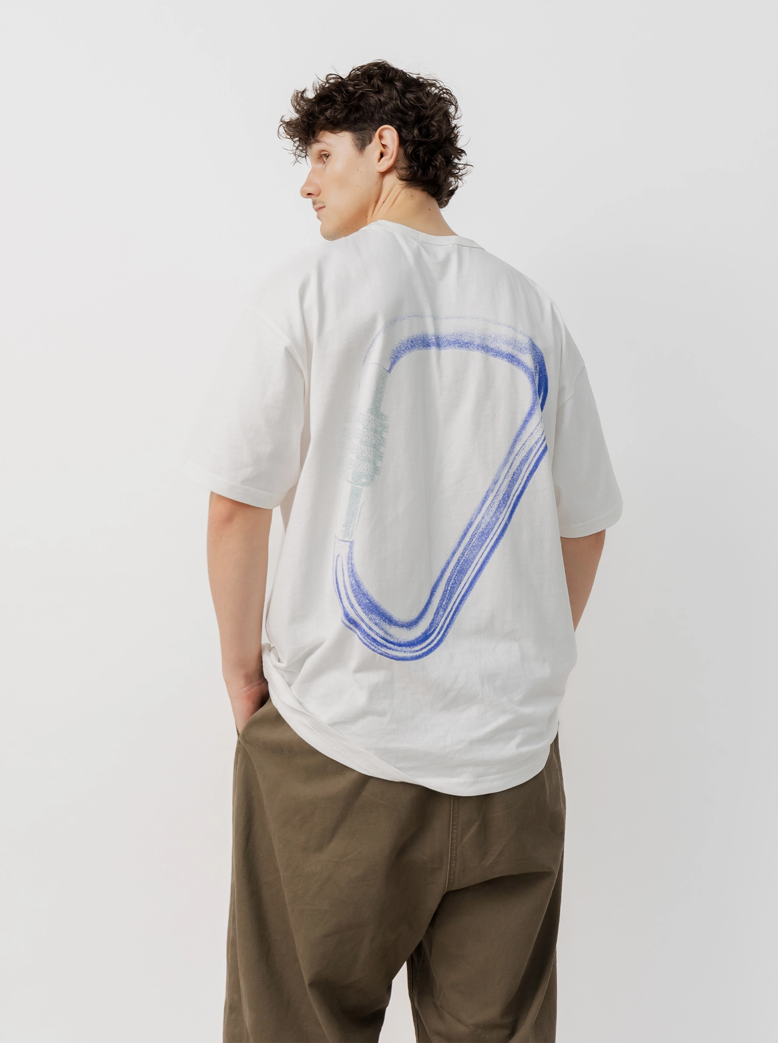 Carabiner Coloured Graphic Tee Cozy Comfort Look