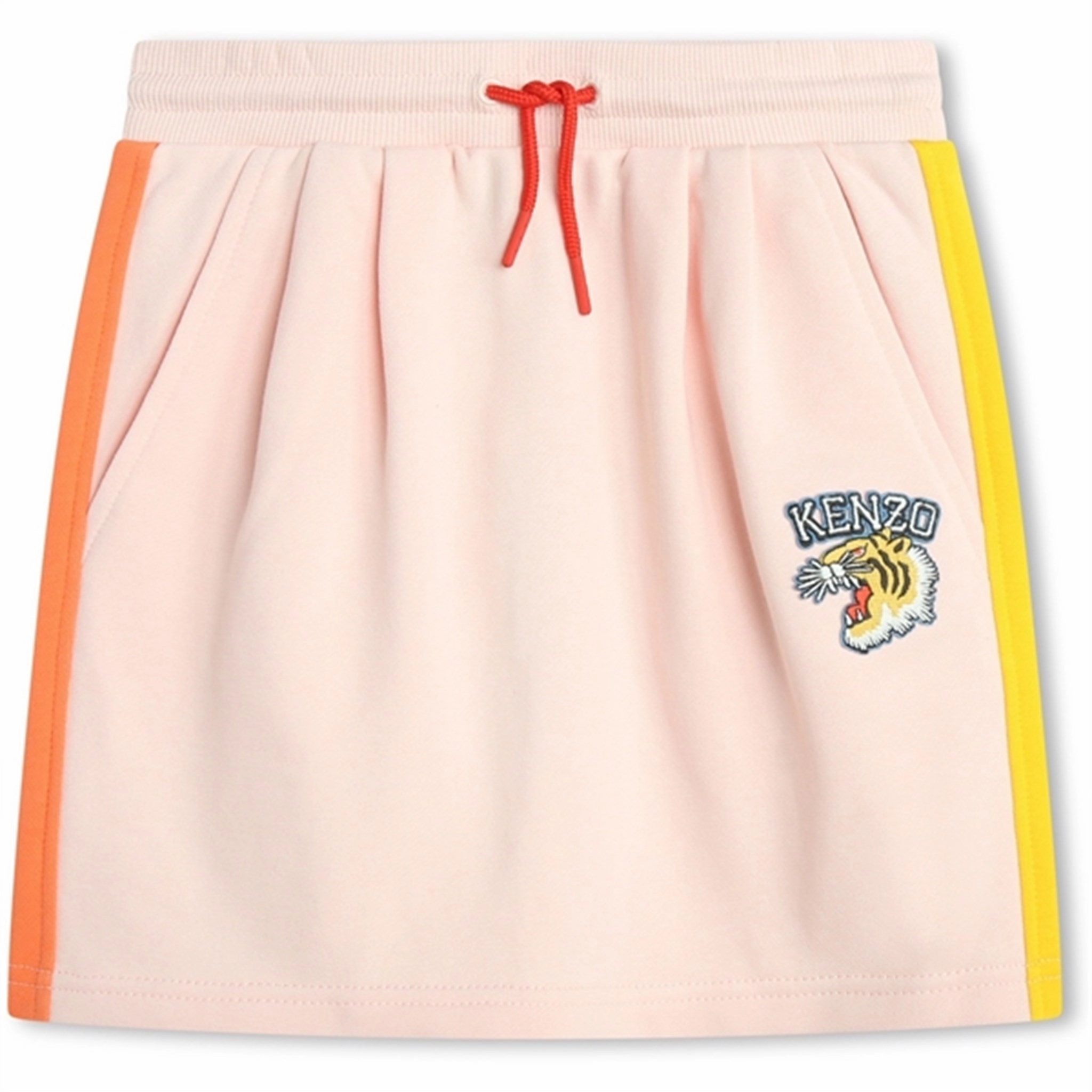 Functional Detail Trendy Style Kenzo Veiled Pink Skirt