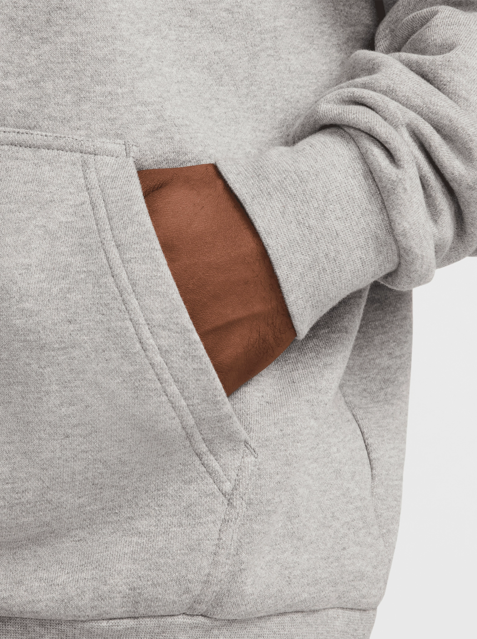 French Terry Oversized Pullover Hoodie Polar bear like