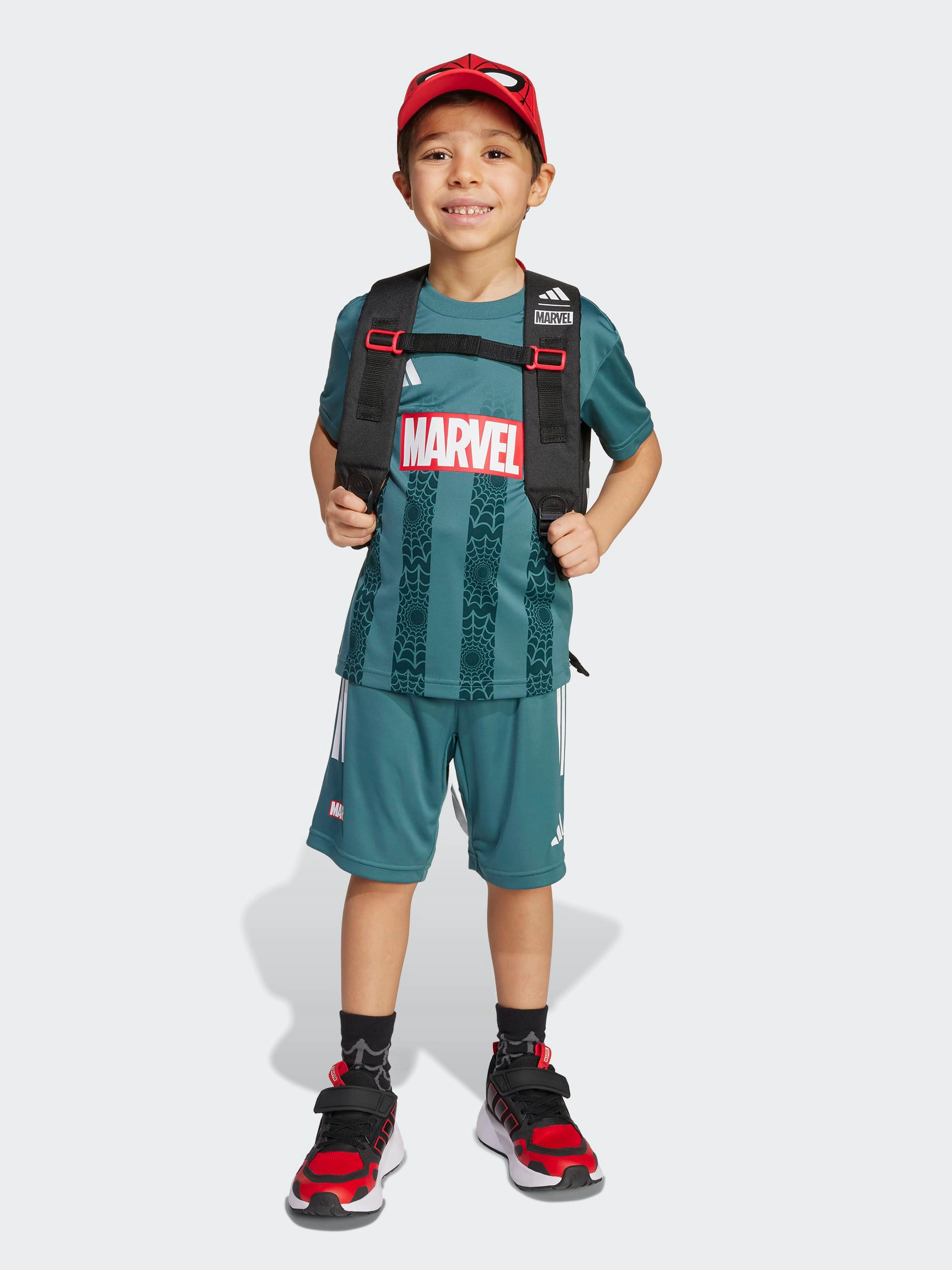 Printed Logo Marvel Spider-Man Tee Set Kids