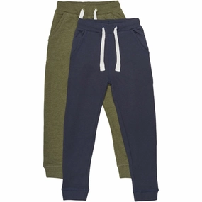 Minymo Dark Olive Sweatpants Basis 36 2-pack NOOS detergent Sport Activewear