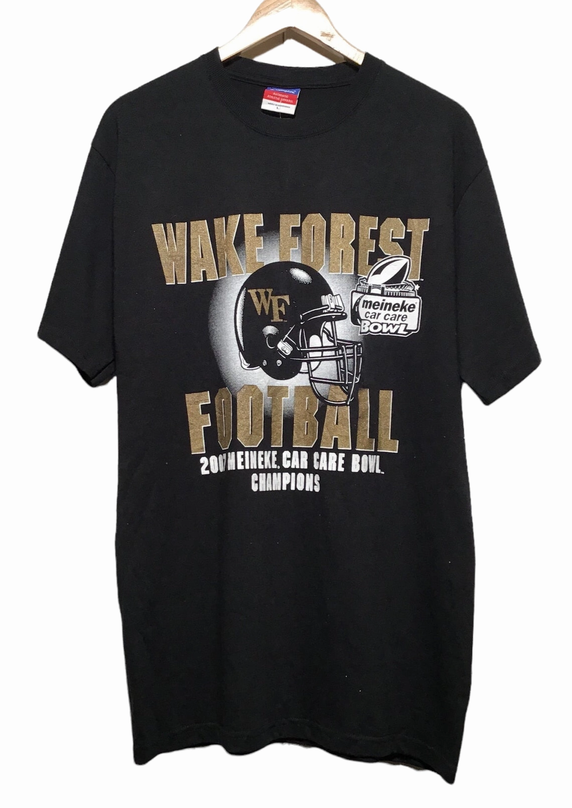 Perfect Fit Smooth Neckline Champion Wake Forest Tee (Size XL)
