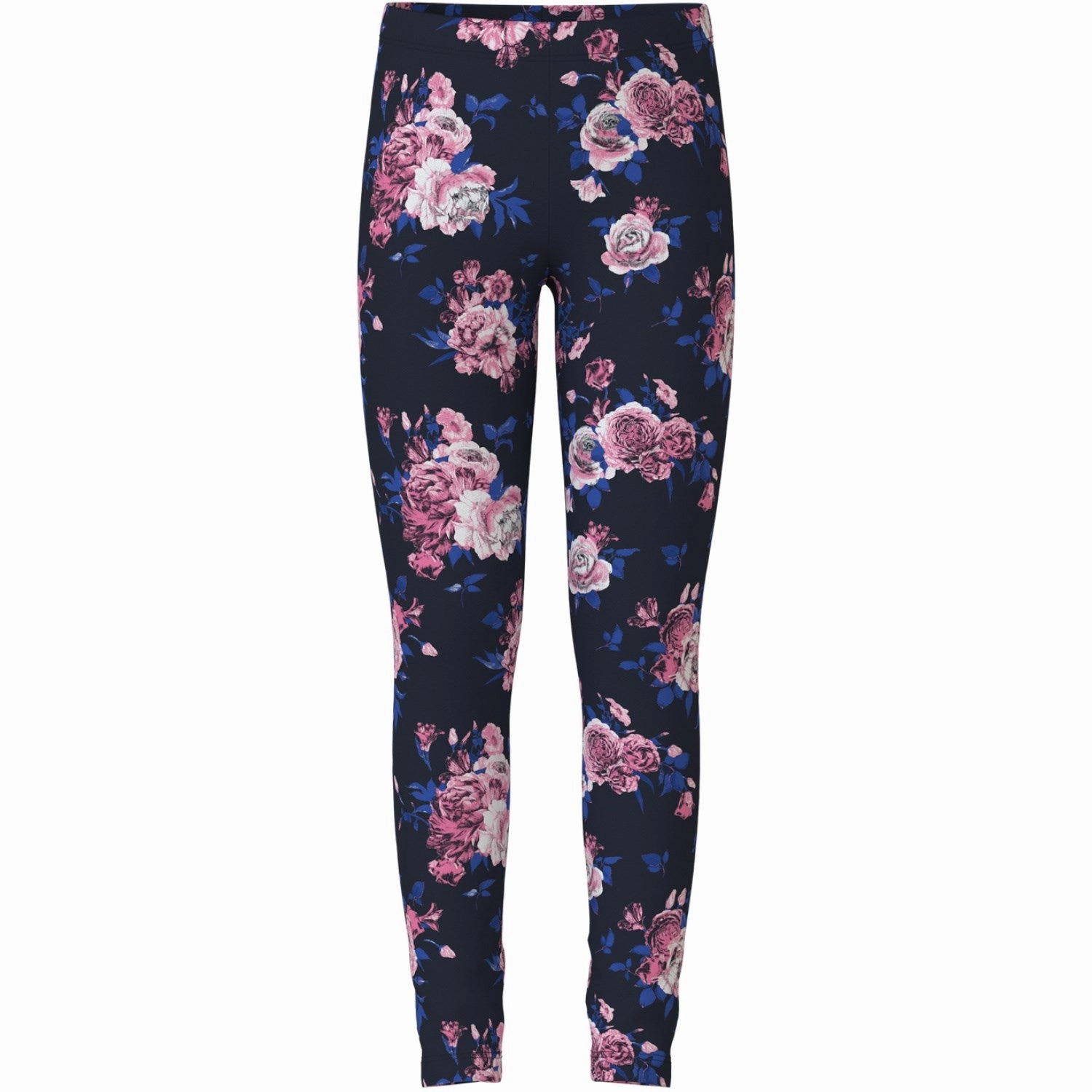 Name It Dark Sapphire Big Flowers Vivian AOP Leggings Modern Basic