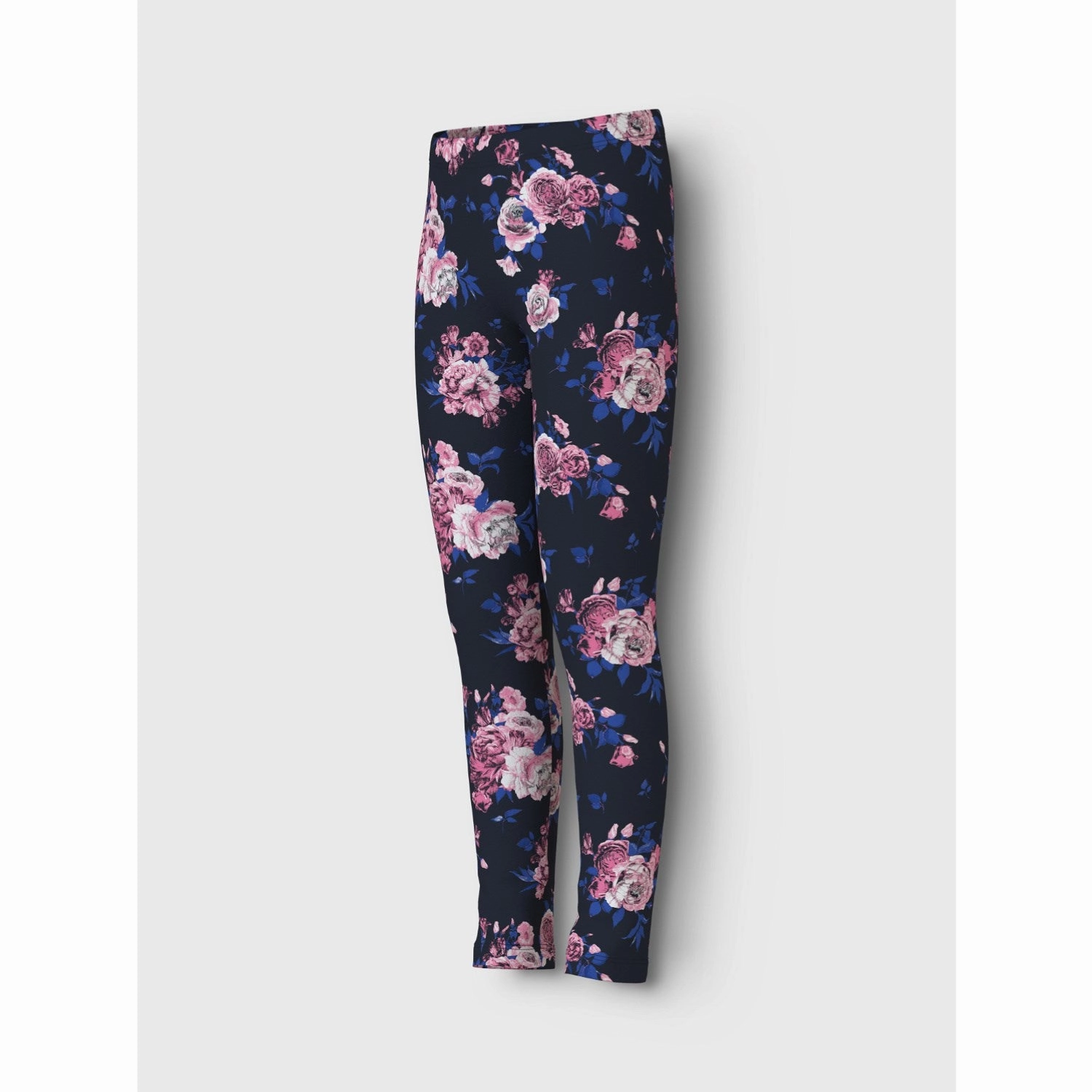 Perfect Fit Design Comfortable Fit Wear Name It Dark Sapphire Big Flowers Vivian AOP Leggings