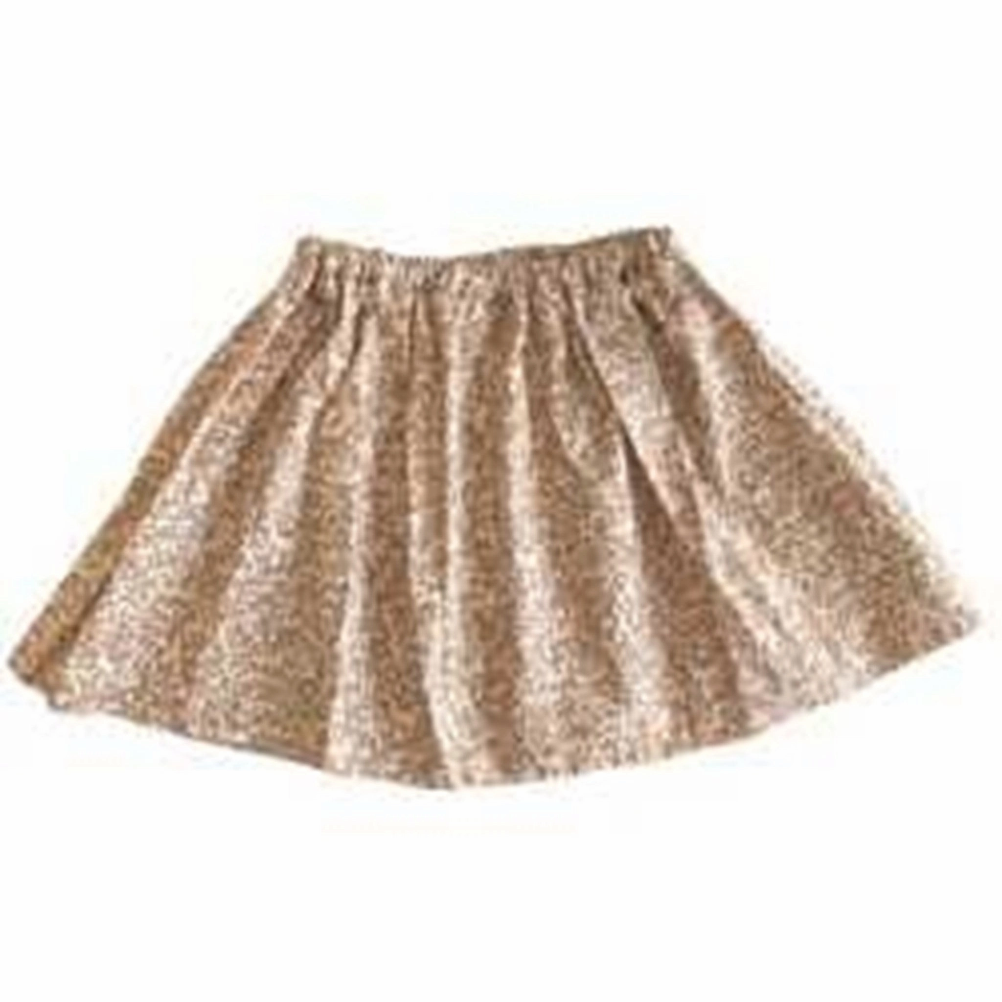 Huttelihut Ballerina Skirt Print Mustard Flowy Drape Casual Style