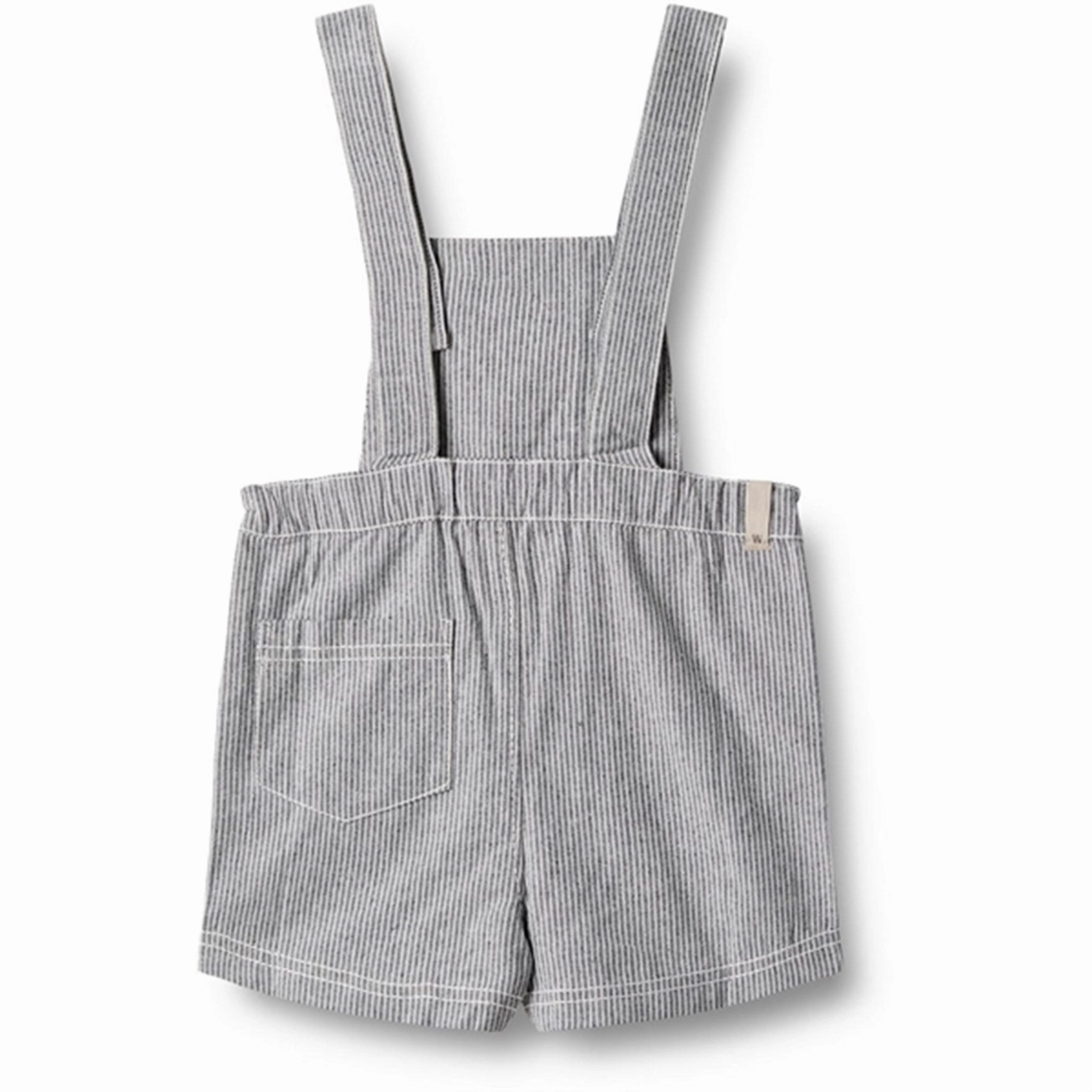Wheat Denim Stripe Overall Erik Low Maintenance Comfy Design