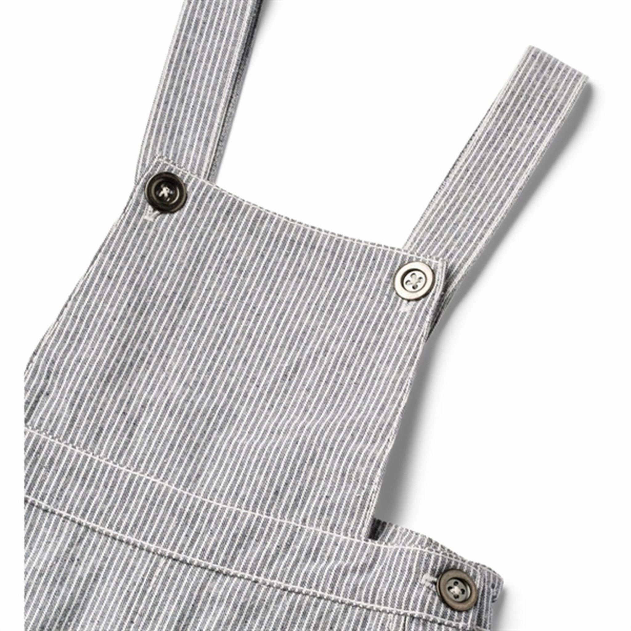 Wheat Denim Stripe Overall Erik Easy Care