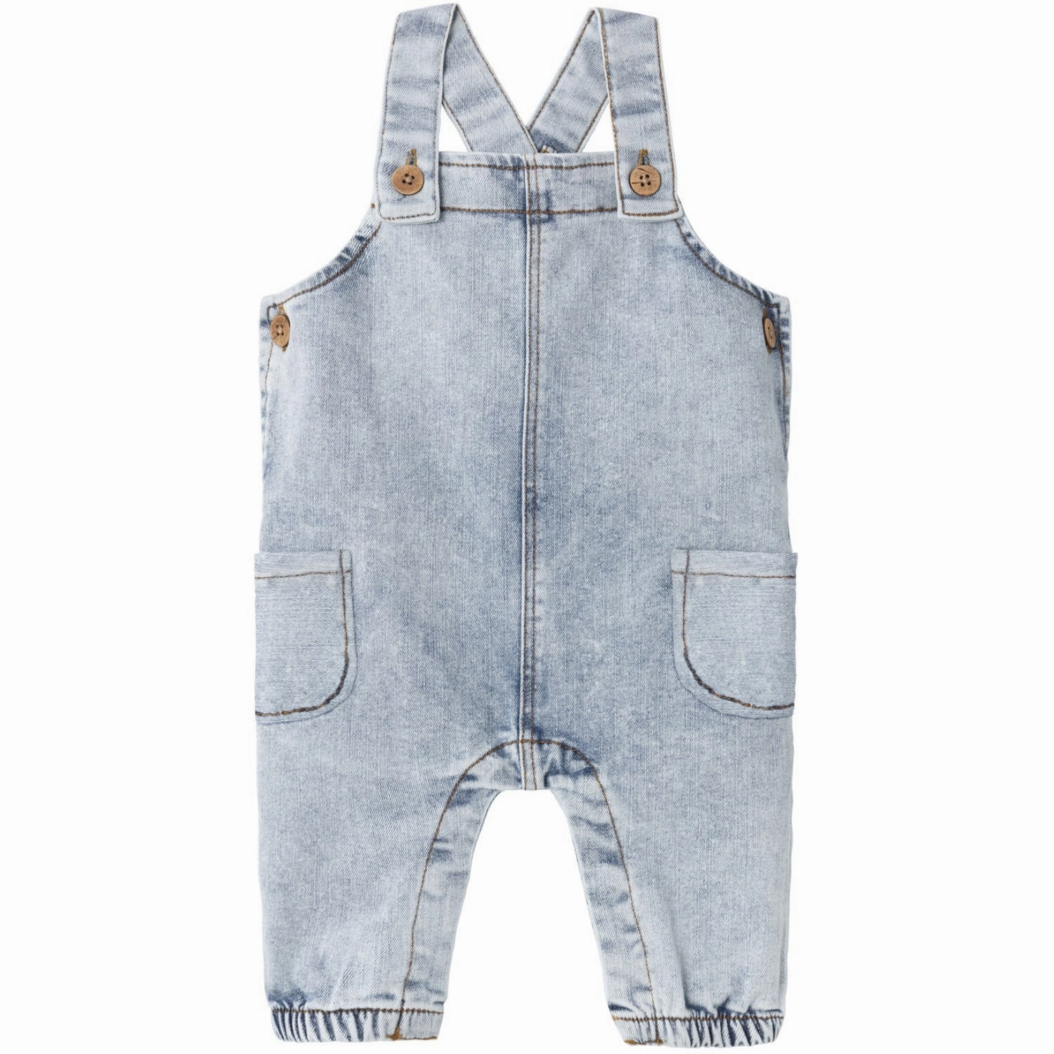 Lil'Atelier Light Blue Denim Saga Loose Denim Overall Urban Cool Wrinkle Free Fabric