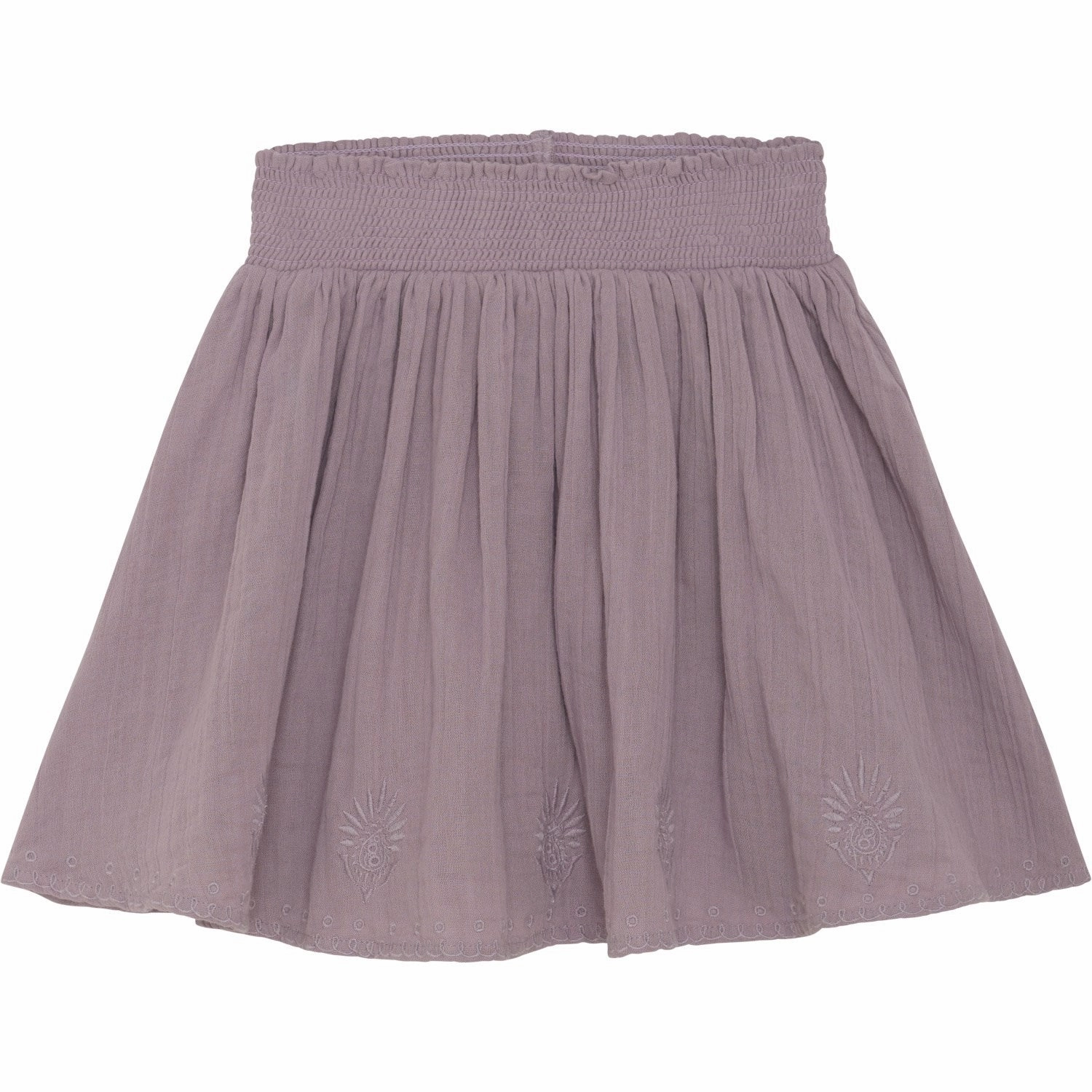 Minymo Elderberry Skirt With Embroidery Fold Over Detail