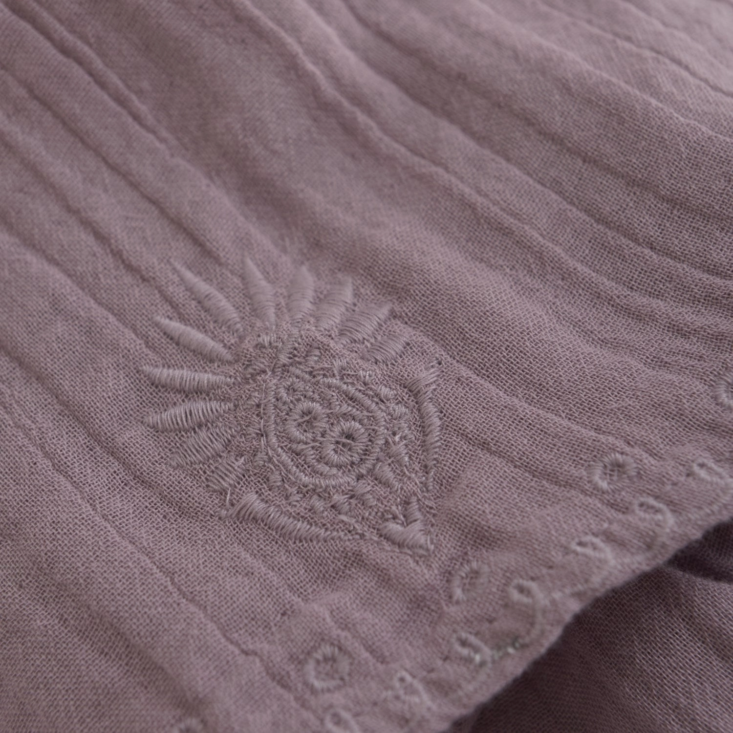 Heritage Craft Two Tone Trim Minymo Elderberry Skirt With Embroidery