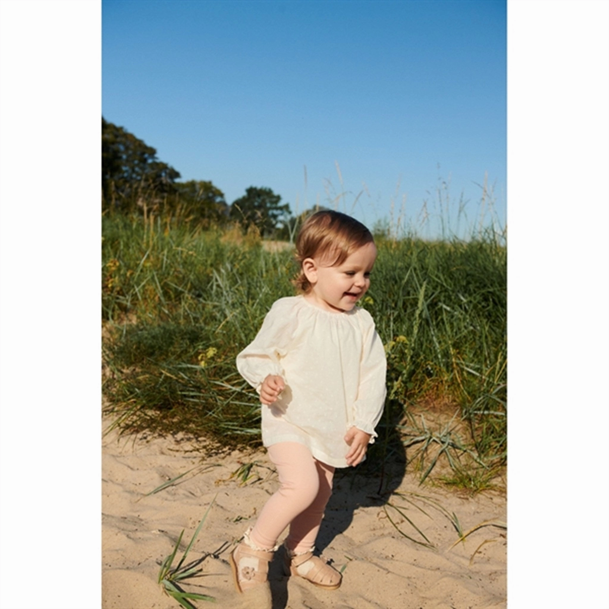 Wheat Rose Ballet Rib Leggings Maddy Training Gear Flexible Wear