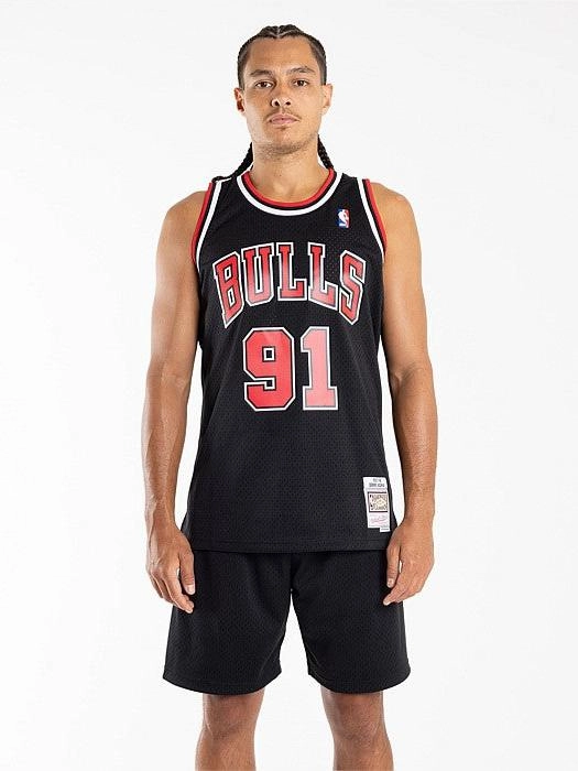 Chicago Bulls 97-98 Dennis Rodman Swingman Jersey Cozy and Light Quick-Dry Fabric