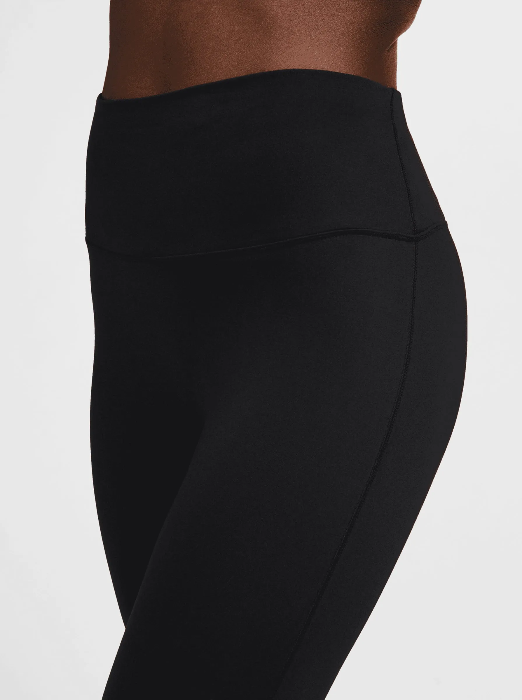 One Seamless Front High-Waisted Full-Length Leggings Easy Flex Compression Support Evening Walk