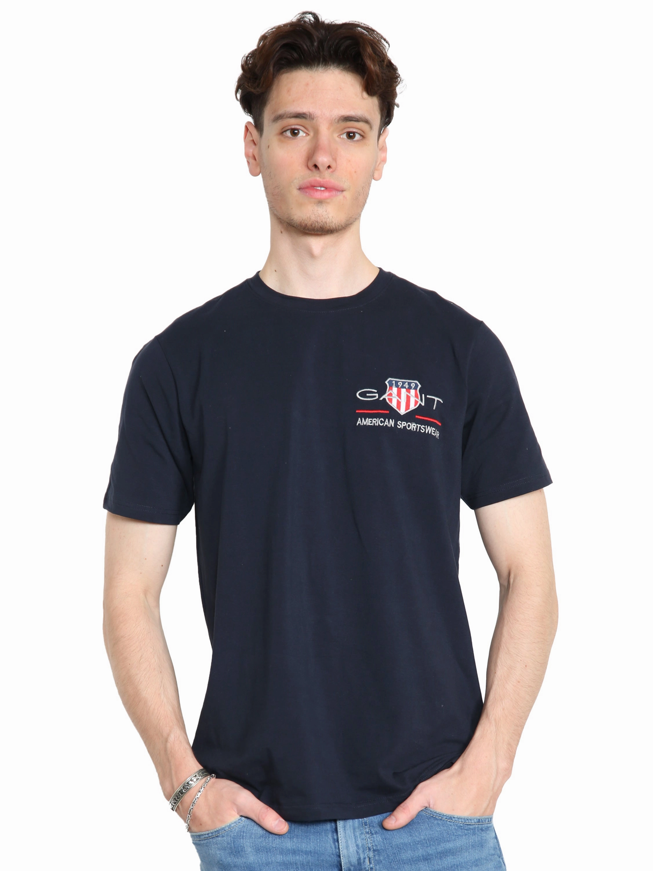 Gant American | Mens Crew Neck T-Shirts All-Season Wear