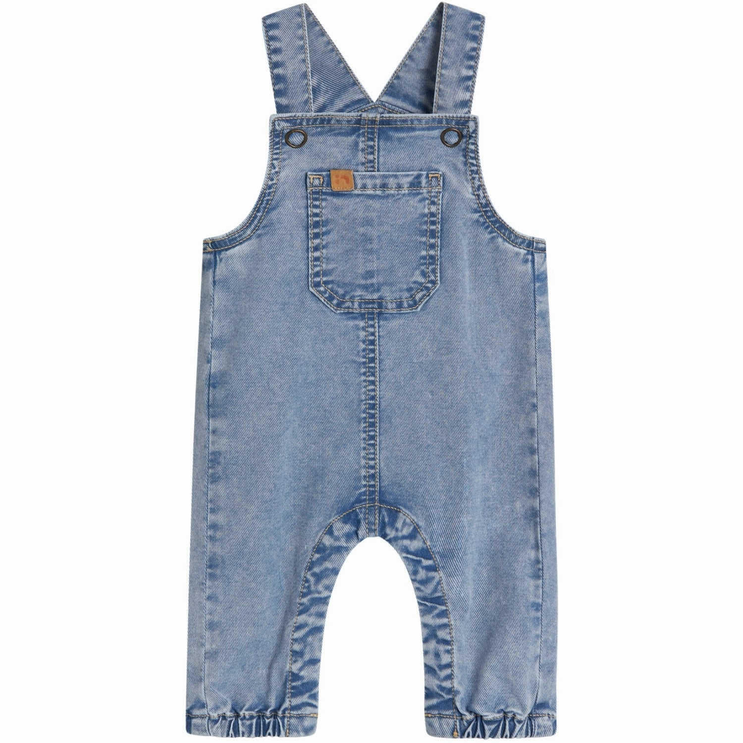 Anti Pilling Surface Name It Medium Blue Denim Alvin Baggy Denim Overall