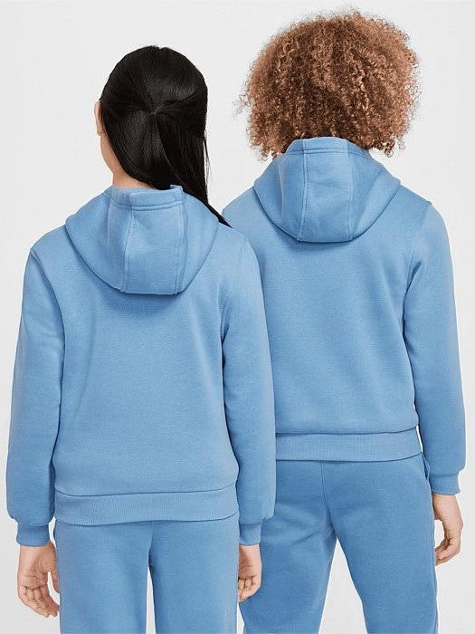 Sportswear Club Fleece Pullover Hoodie Youth Zip Pocket