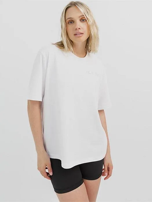 Holiday Outfit Loose Fit Taylor Tee in White