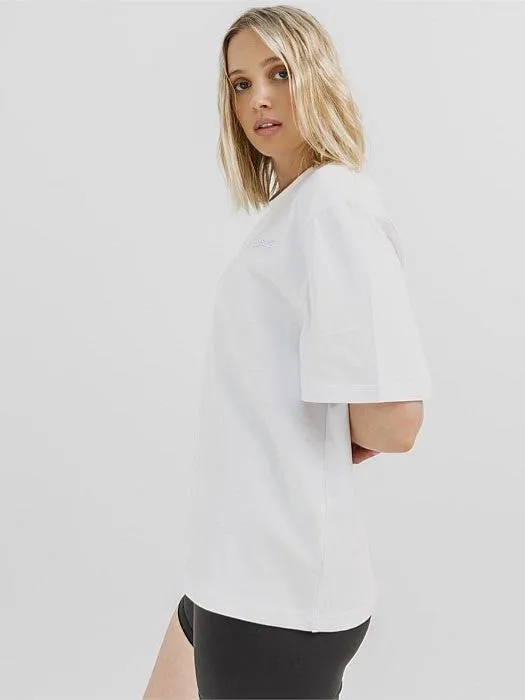 Self Fabric Tape Taylor Tee in White