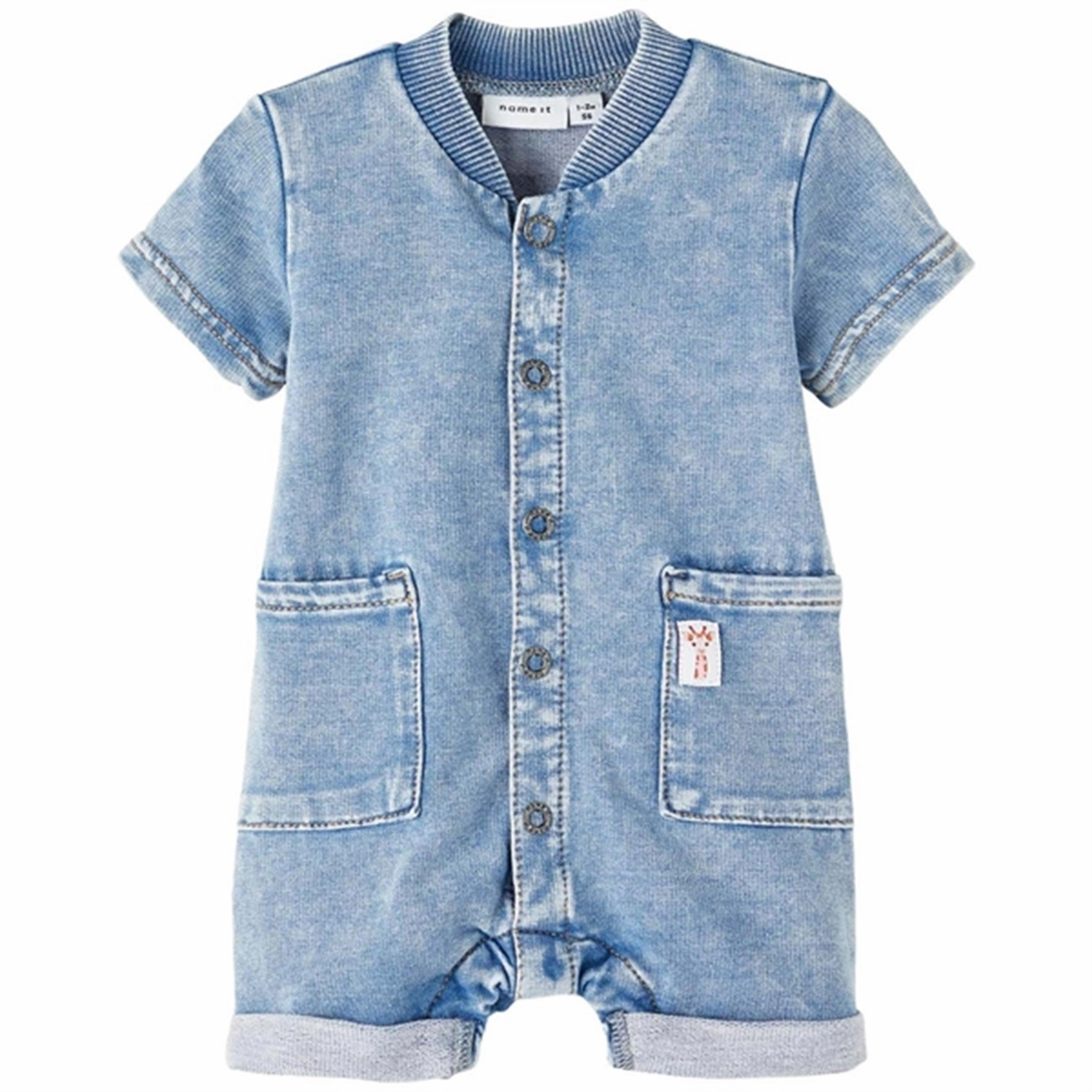 Breathable New Fancy Comfy Name it Light Blue Denim Lou Denim Summer Suit
