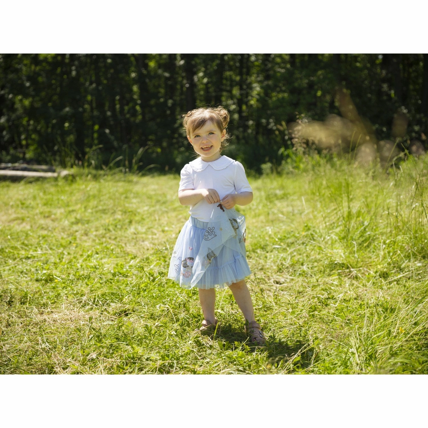 Roll Up Hem Hust & Claire Winter Sky Ninna Skirt