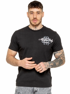 Enzo | Mens Printed T-Shirt Foam Print Detail High-Quality Cotton