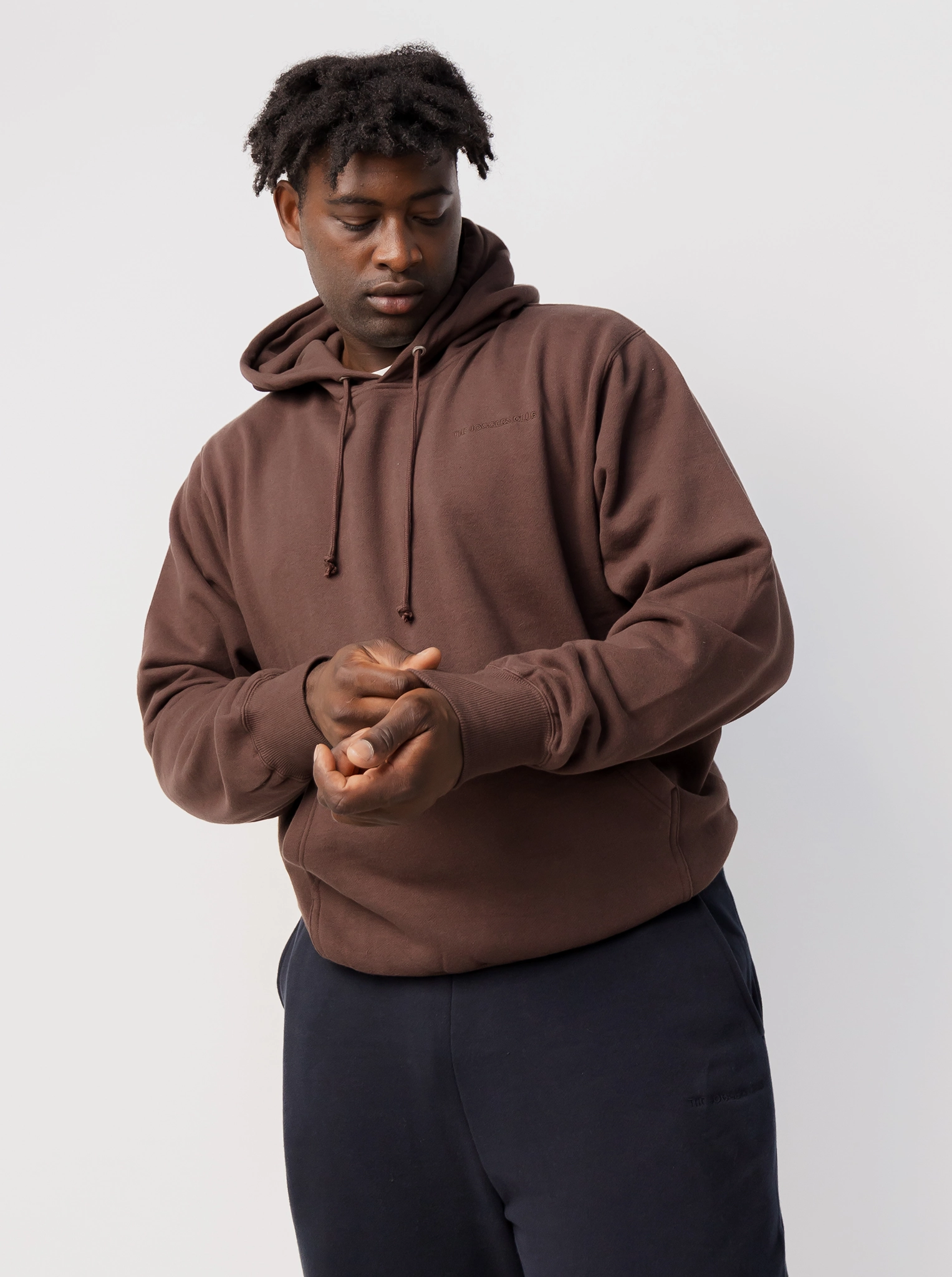 Classic Hoodie in Espresso Laser Cut Details quick dry