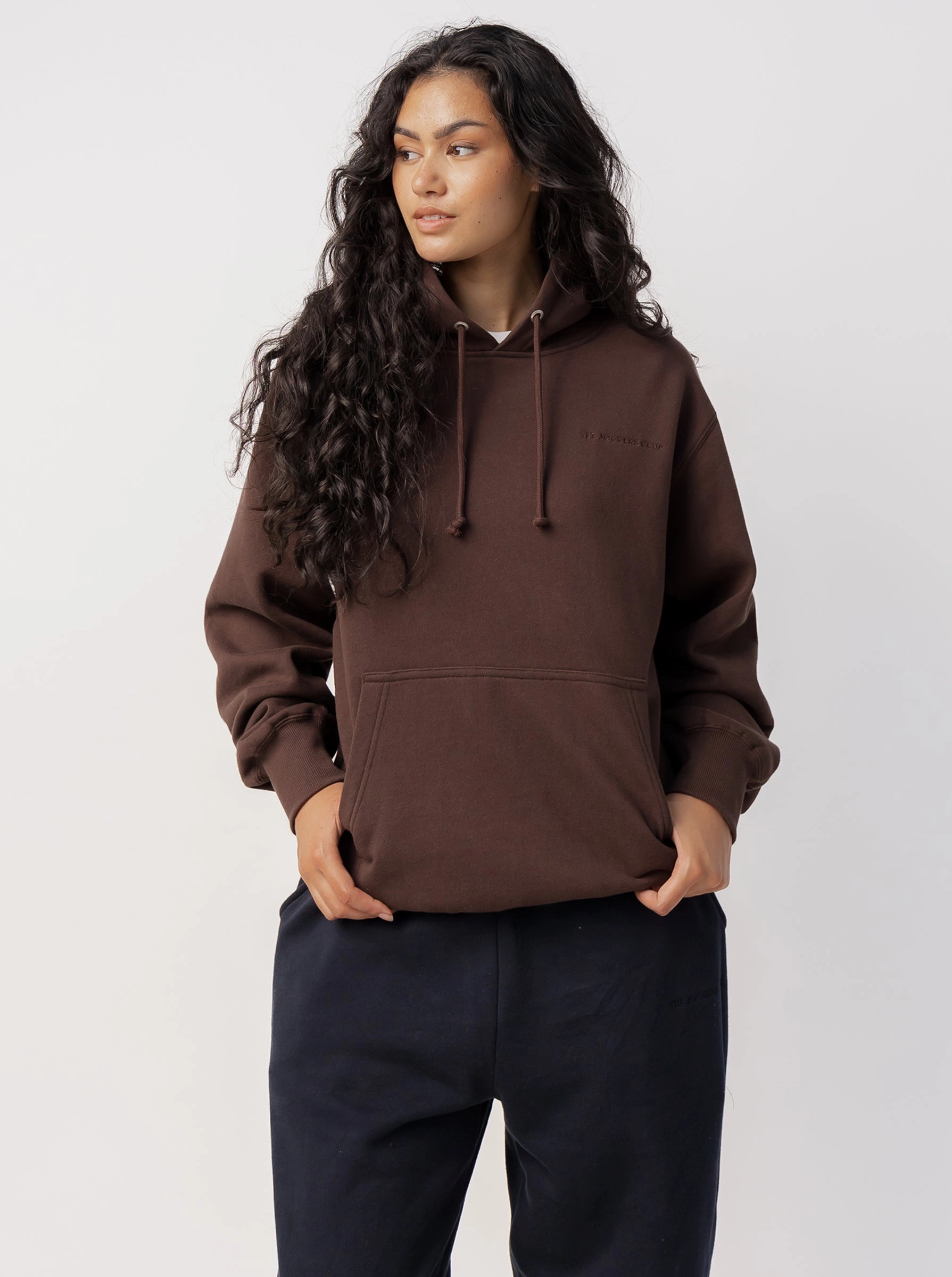 Warm Comfort Self expression Classic Hoodie in Espresso