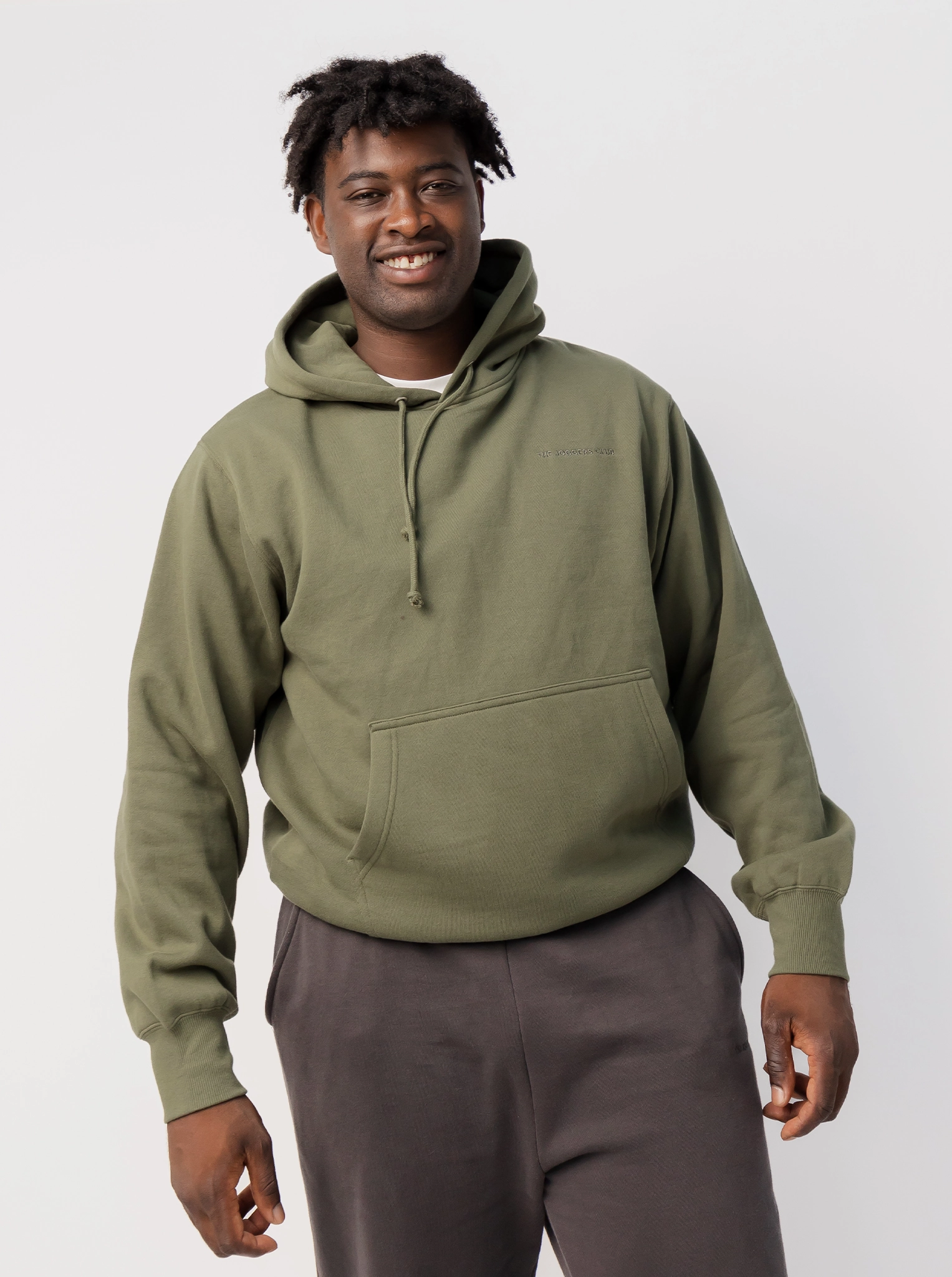 Classic Hoodie in Fern Windproof Inner Layer