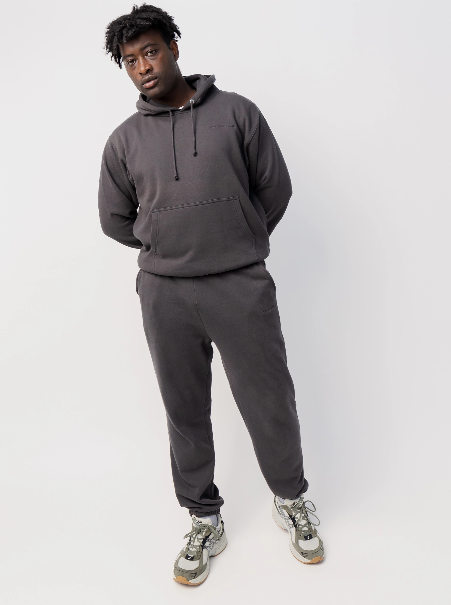 Classic Joggers In Washed Black Personalizable