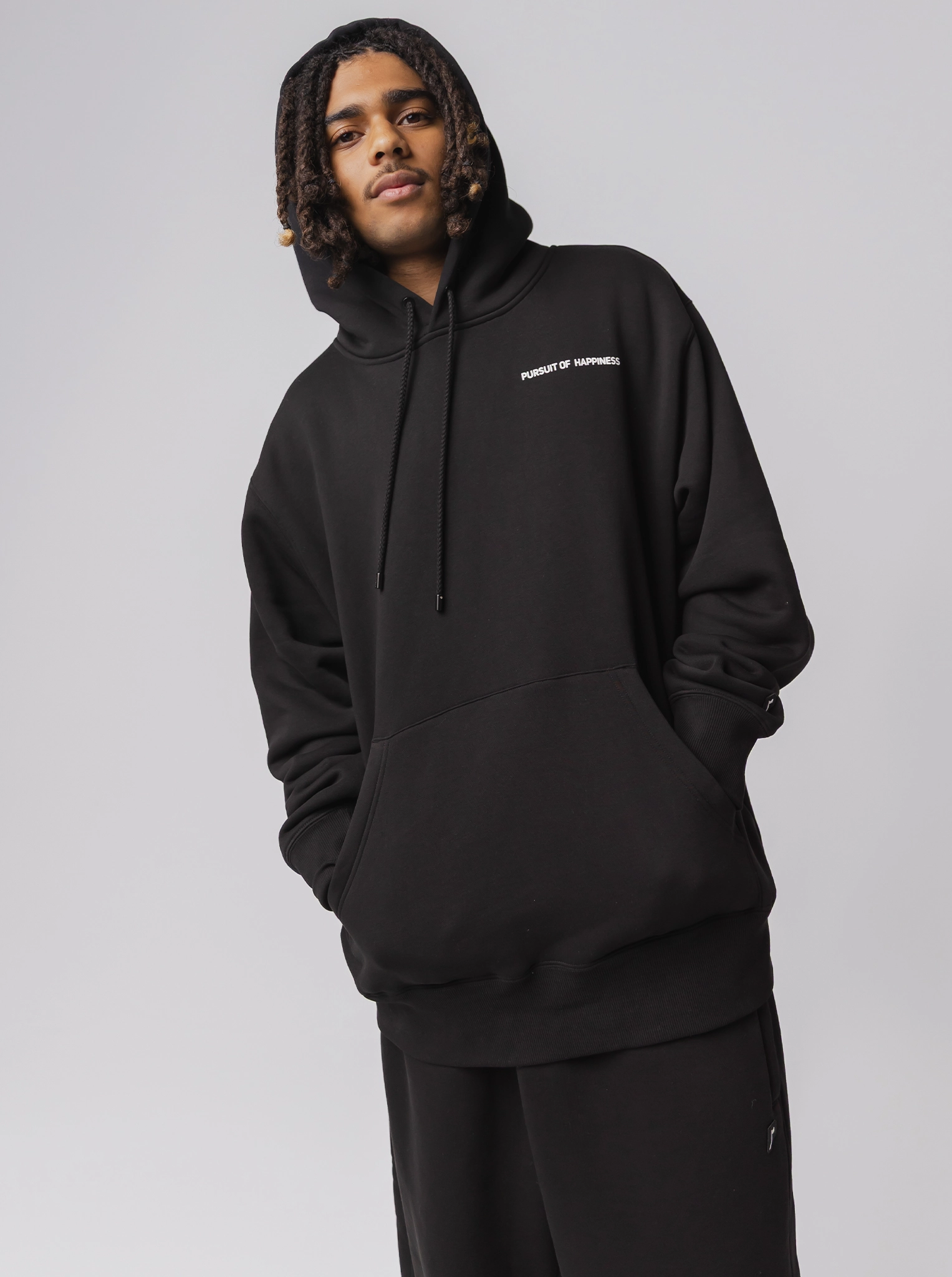 Classic Logo Heavyweight Pullover in Court Black Non Restrictive Cut