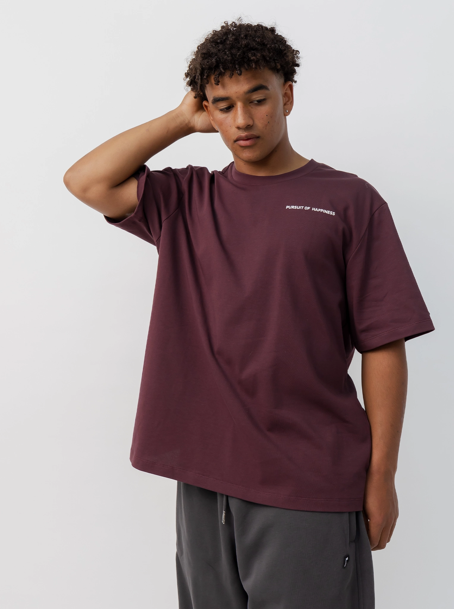 Comfy Style Holiday Trend Classic Logo Heavyweight Track Tee