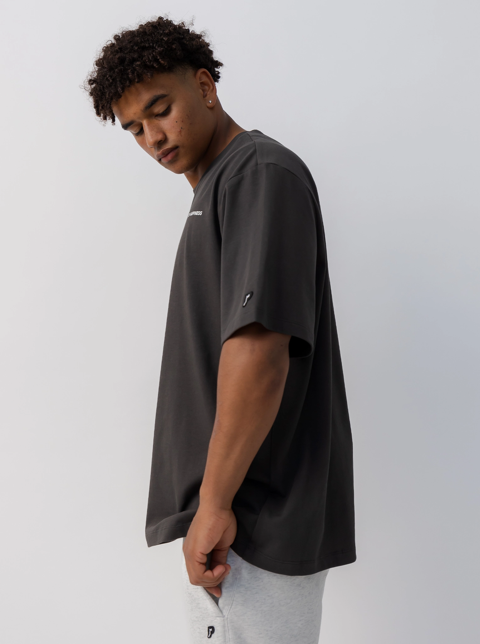 Weekend Wardrobe Glossy Look Classic Logo Heavyweight Track Tee